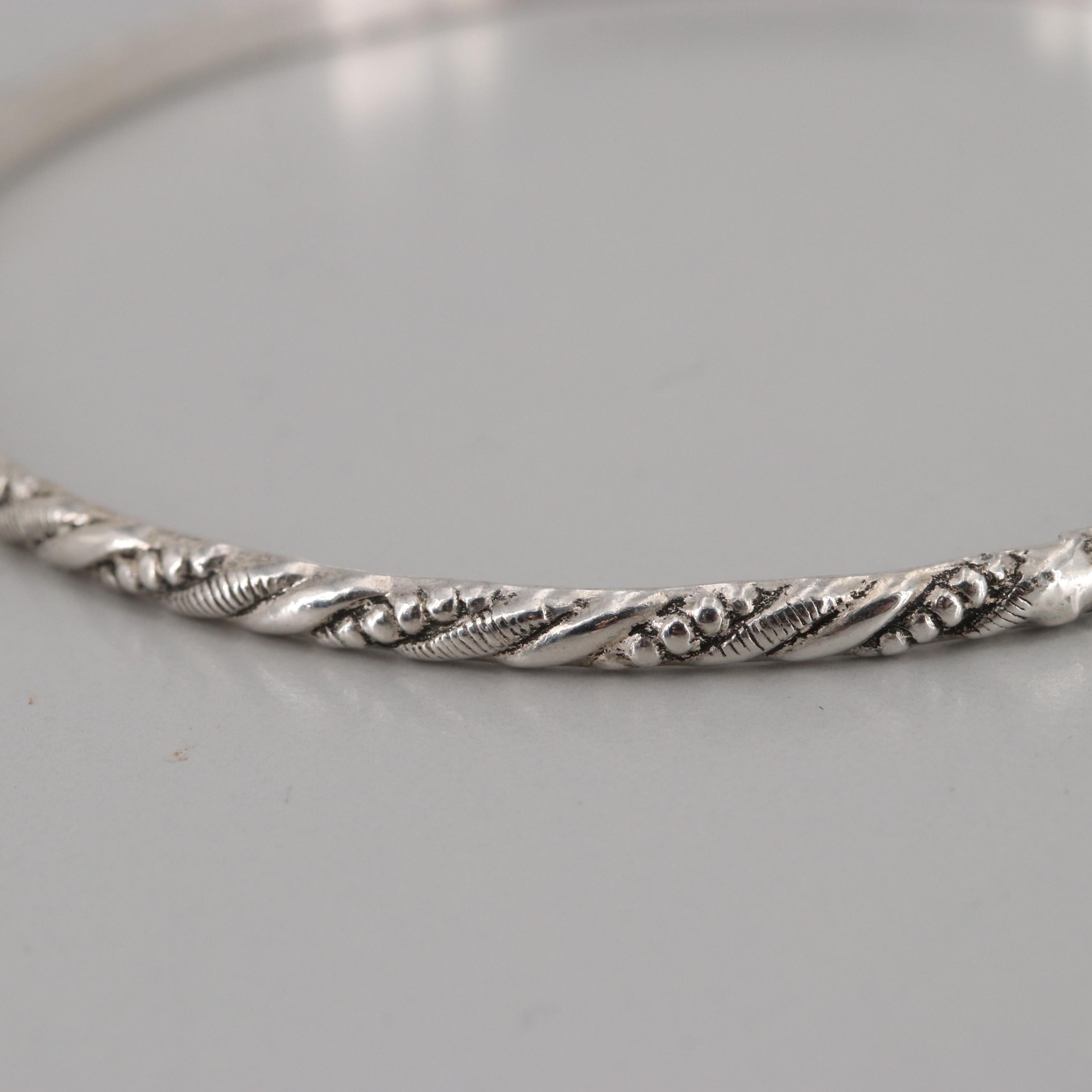 Sterling Silver Bangle Bracelets