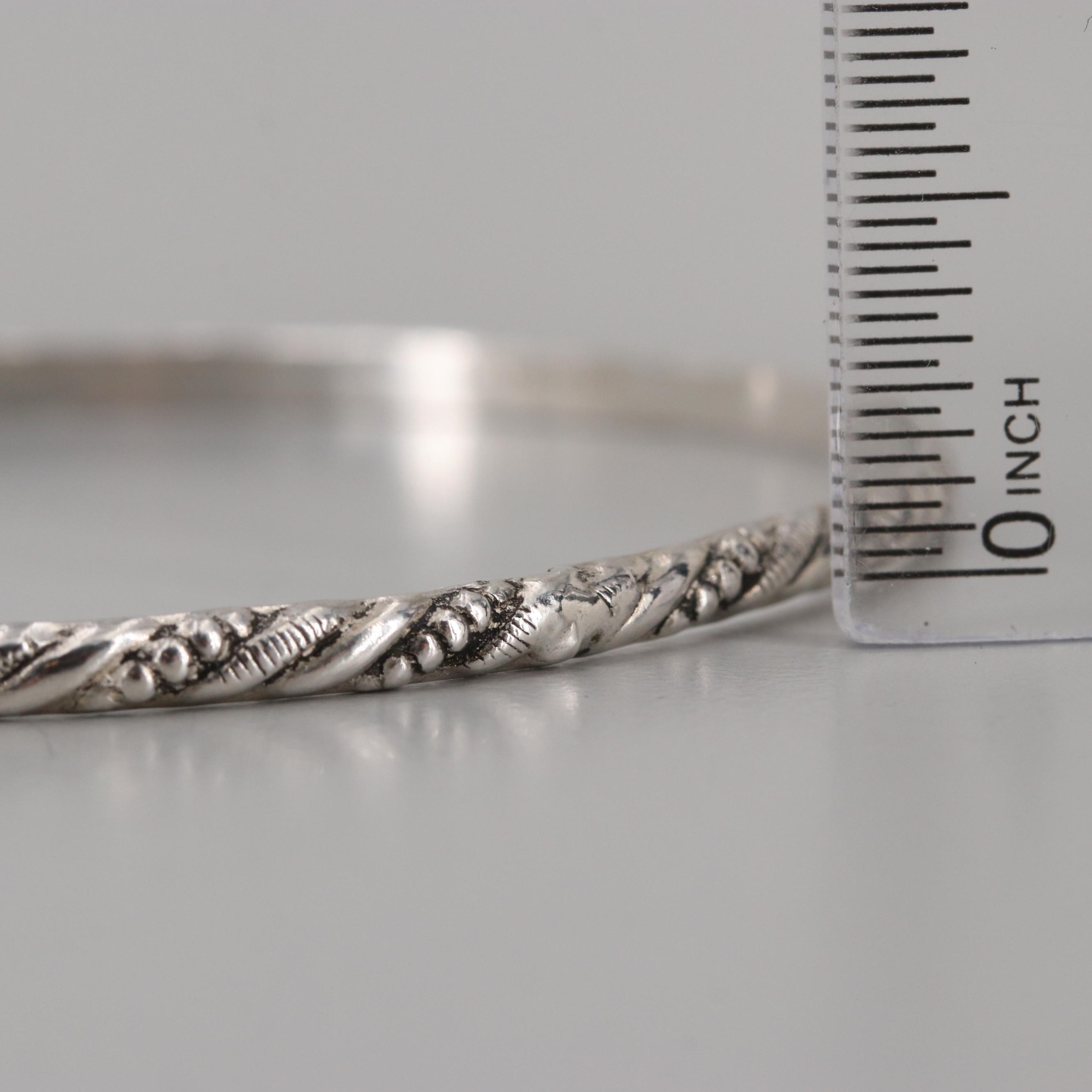 Sterling Silver Bangle Bracelets