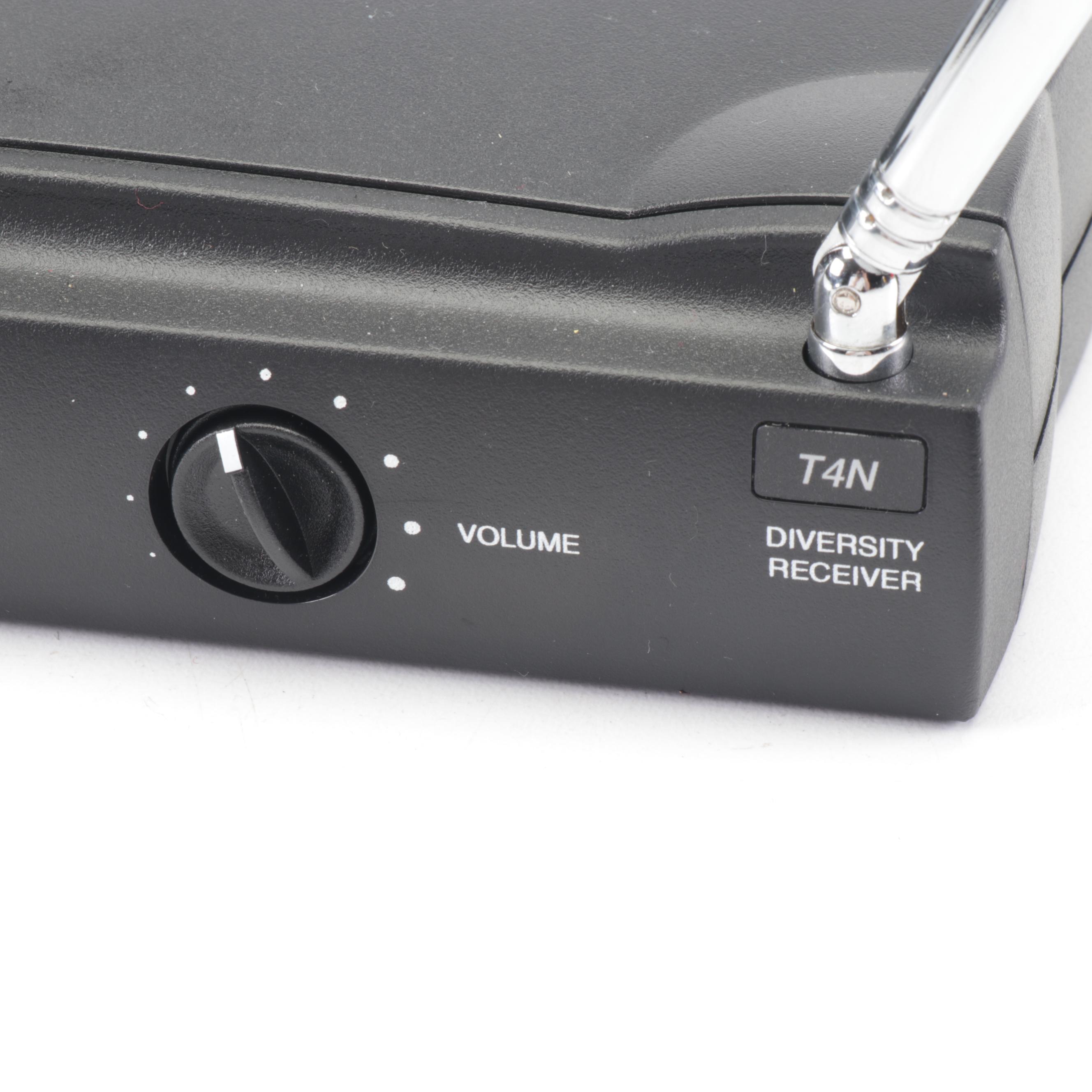 Pair of Shure T4N Wireless Guitar Receiver and Headsets