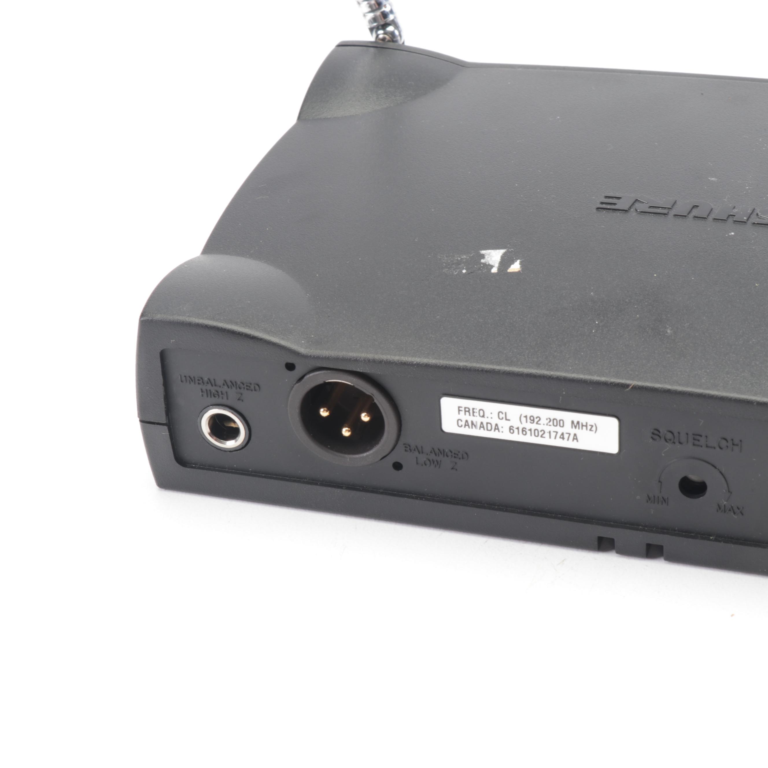 Pair of Shure T4N Wireless Guitar Receiver and Headsets