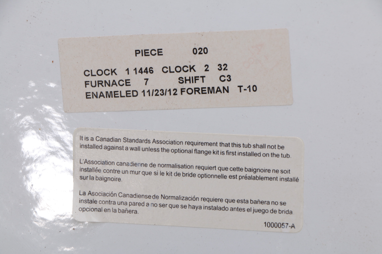 Modernist Kohler Enameled Metal Bath Tub