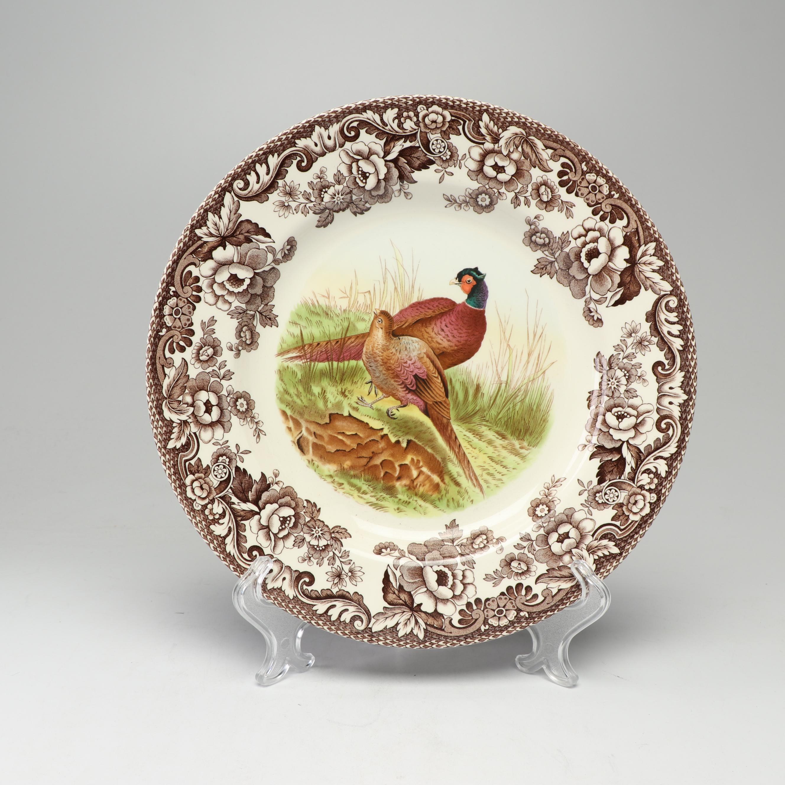 Spode Woodland Pheasant Dinner Plate
