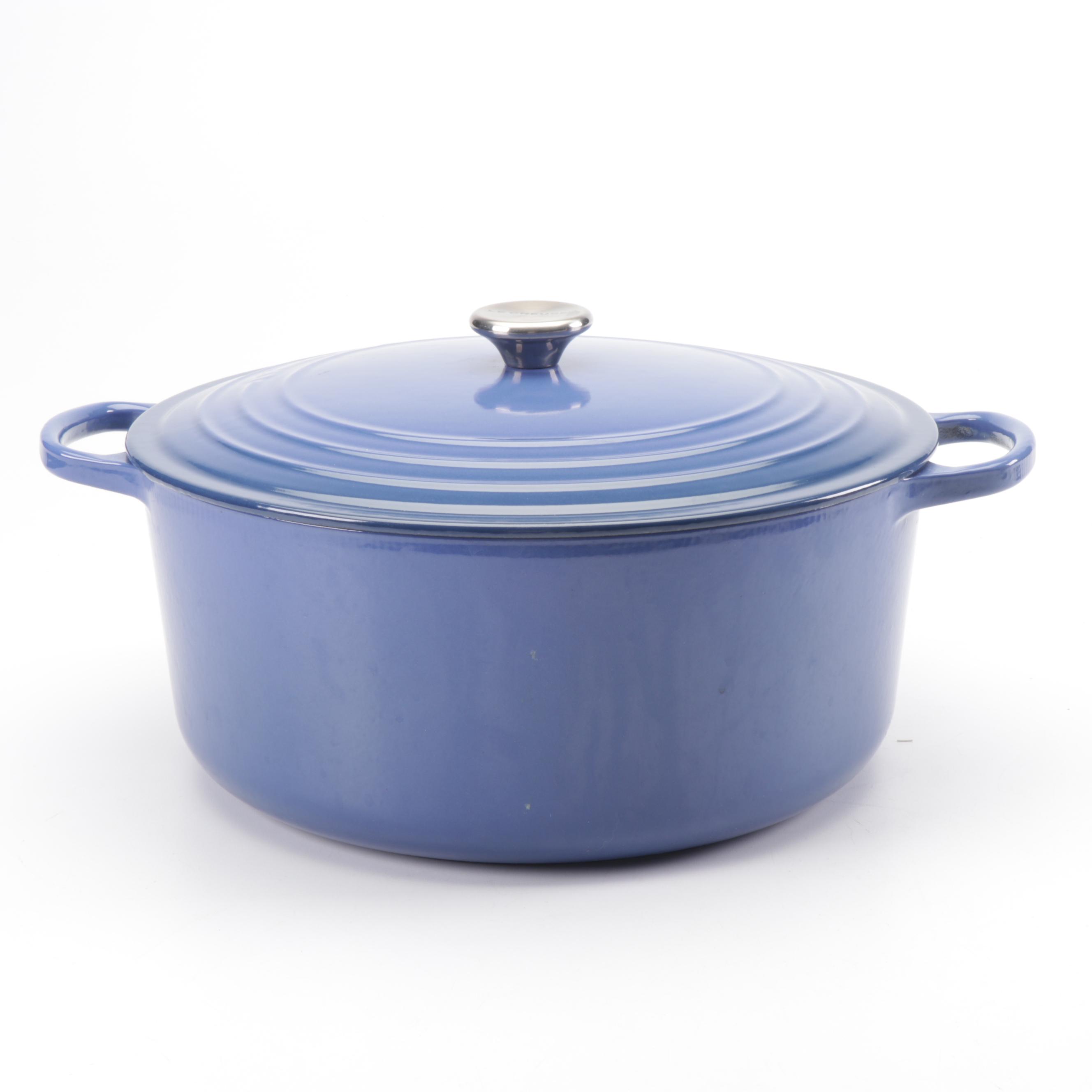 Le Creuset Cobalt Blue Enameled Cast Iron 13.25 Qt Round Oven
