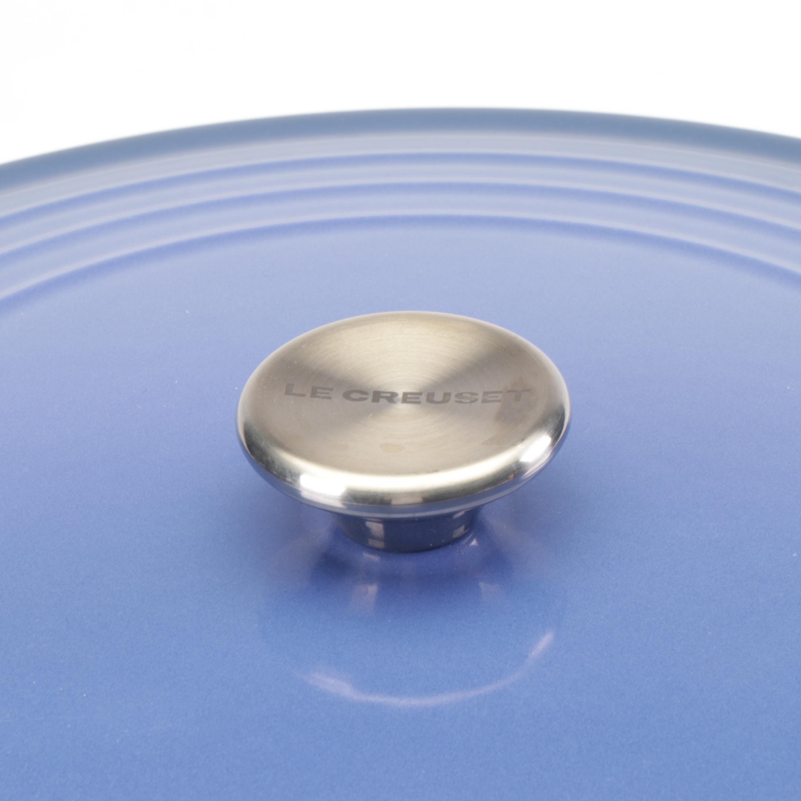 Le Creuset Cobalt Blue Enameled Cast Iron 13.25 Qt Round Oven