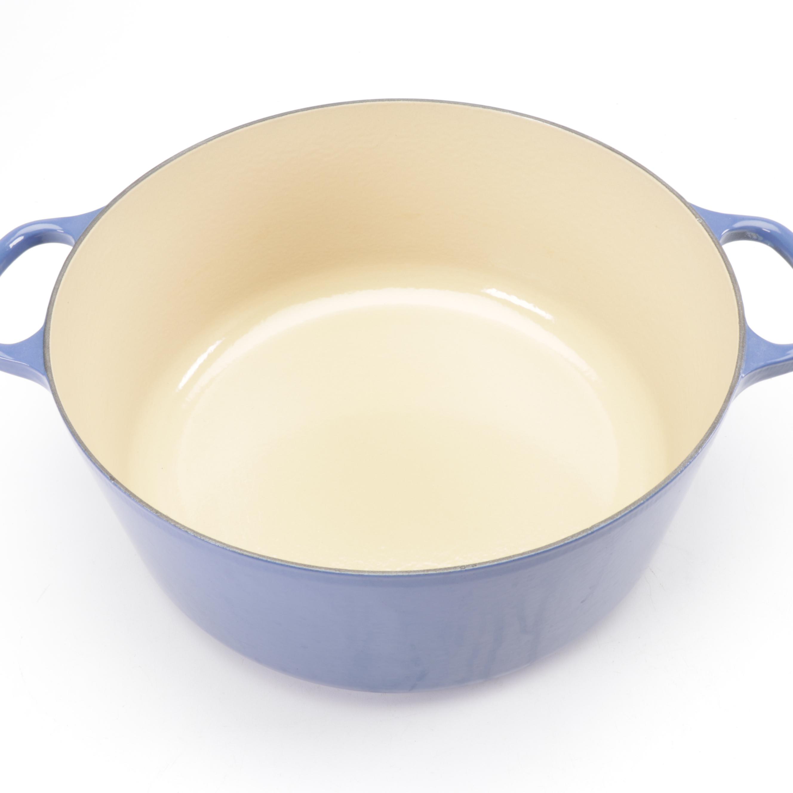 Le Creuset Cobalt Blue Enameled Cast Iron 13.25 Qt Round Oven