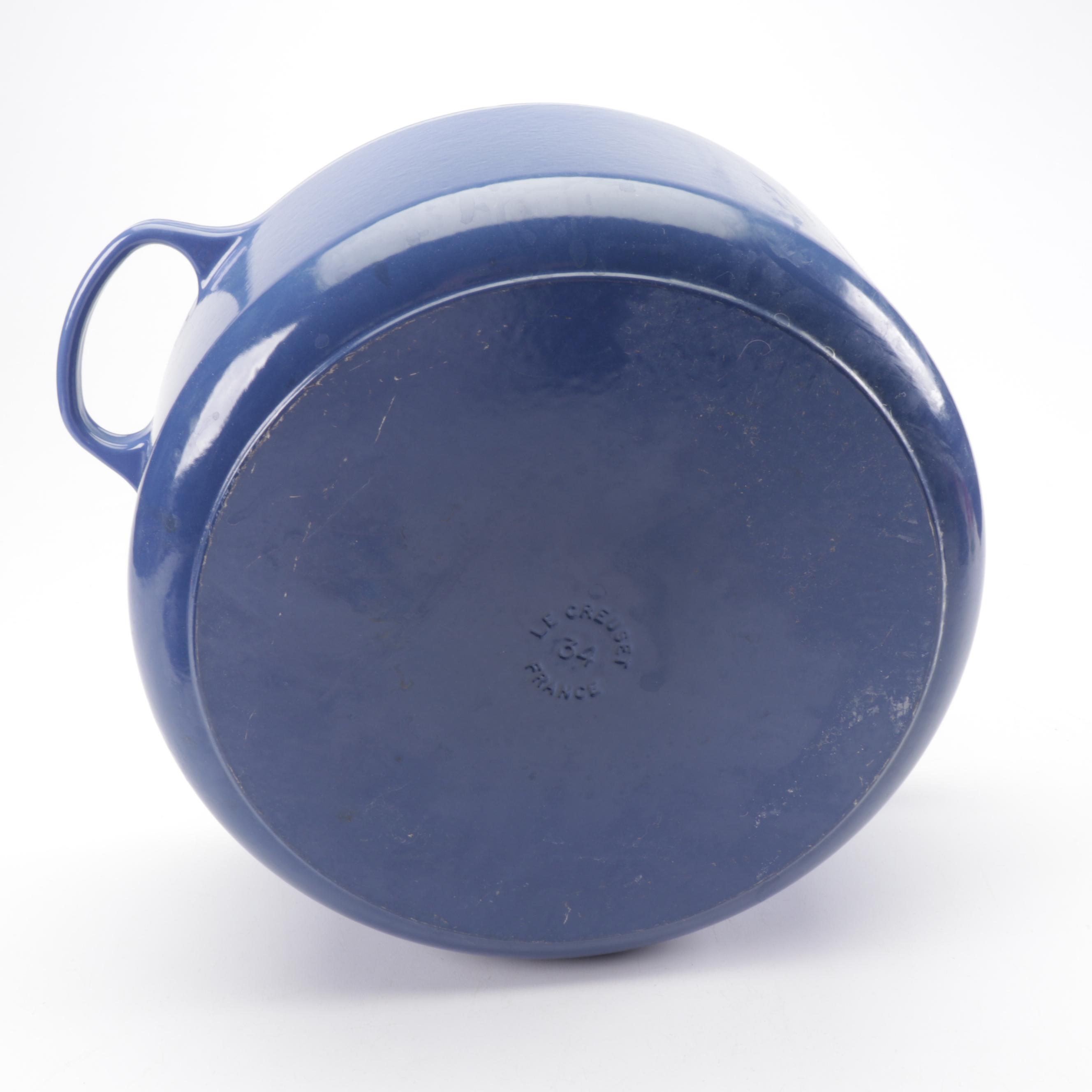Le Creuset Cobalt Blue Enameled Cast Iron 13.25 Qt Round Oven