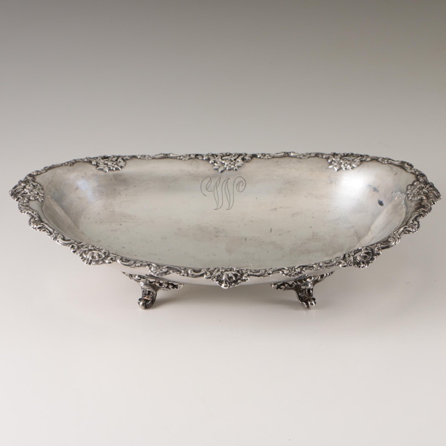 R. Wallace & Sons Sterling Silver Footed Bowl, Early 20th Century