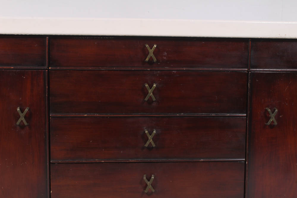 Paul Frankl for Johnson Cork Topped Sideboard, Mid-Century