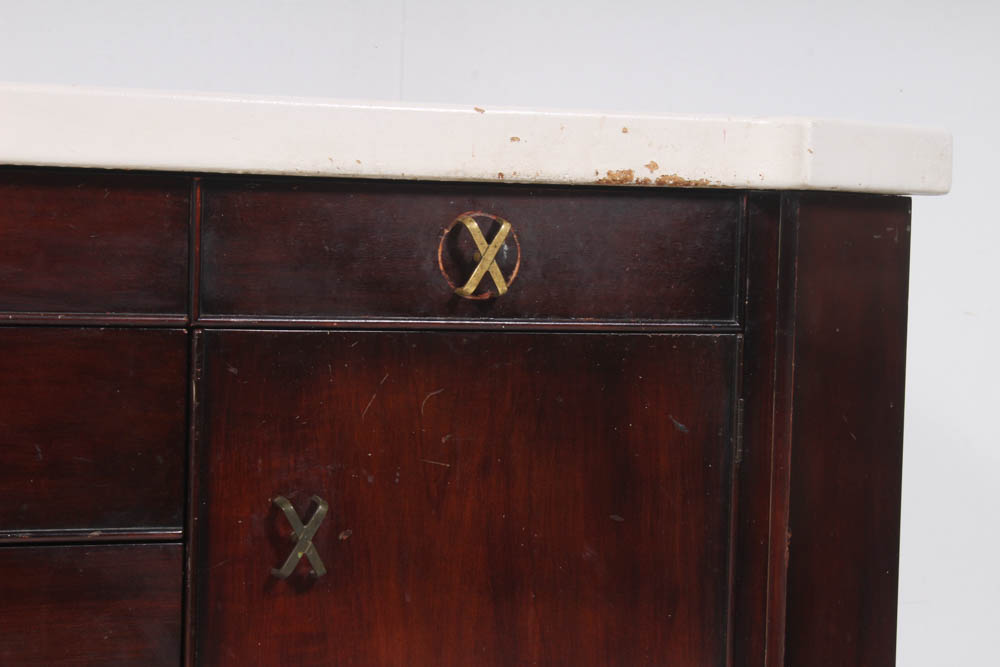 Paul Frankl for Johnson Cork Topped Sideboard, Mid-Century