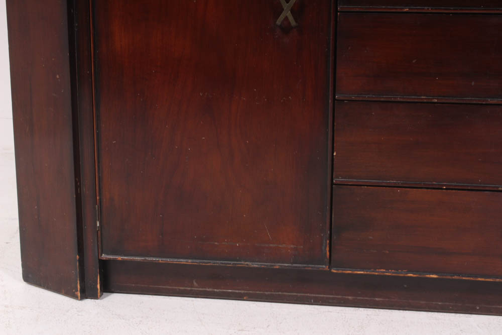 Paul Frankl for Johnson Cork Topped Sideboard, Mid-Century