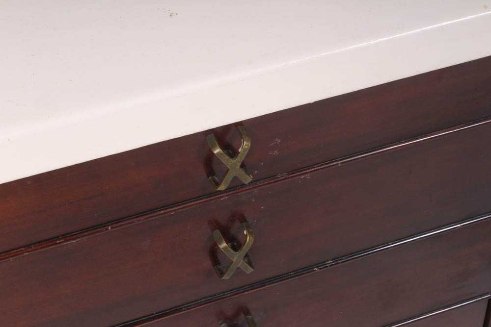 Paul Frankl for Johnson Cork Topped Sideboard, Mid-Century