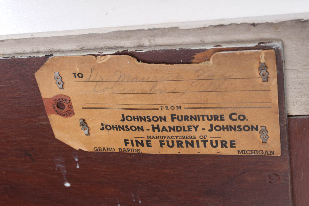 Paul Frankl for Johnson Cork Topped Sideboard, Mid-Century