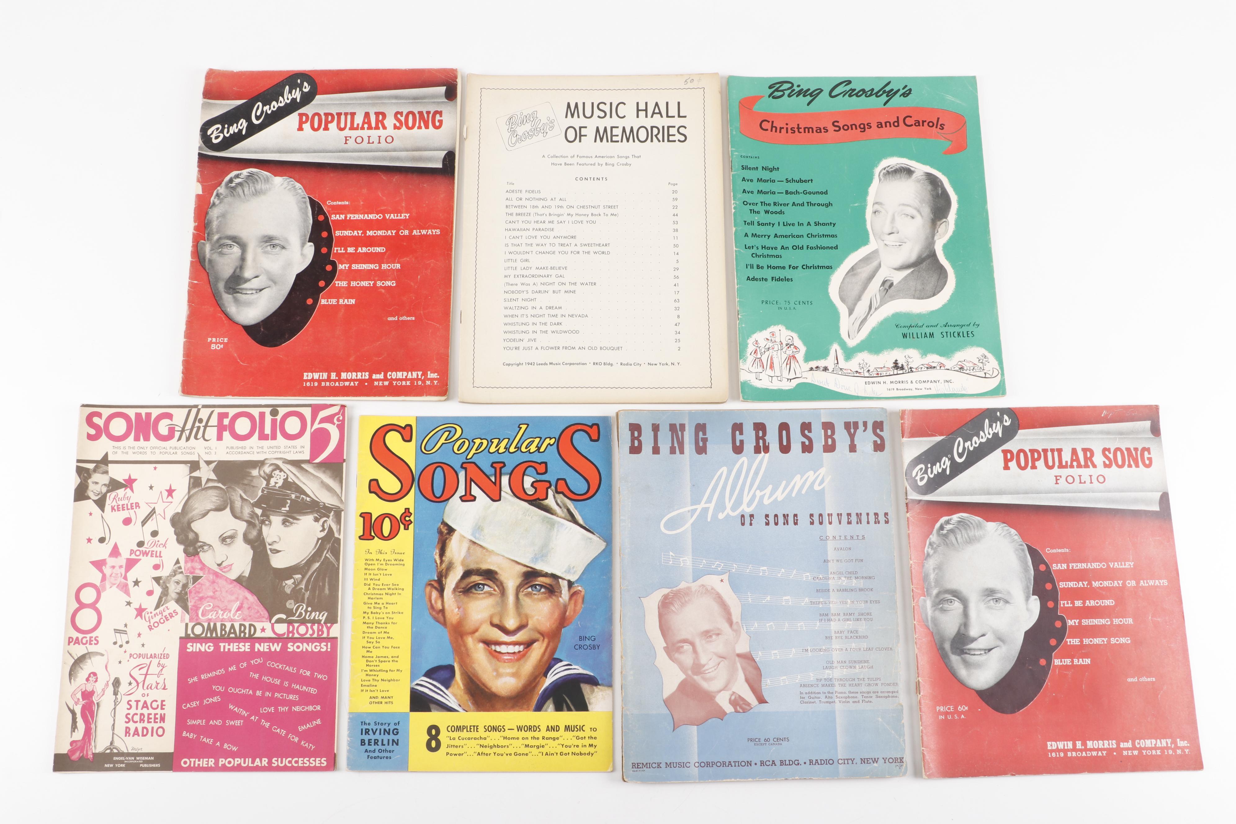 Nat King Cole and Bing Crosby Sheet Music, Mid-20th Century