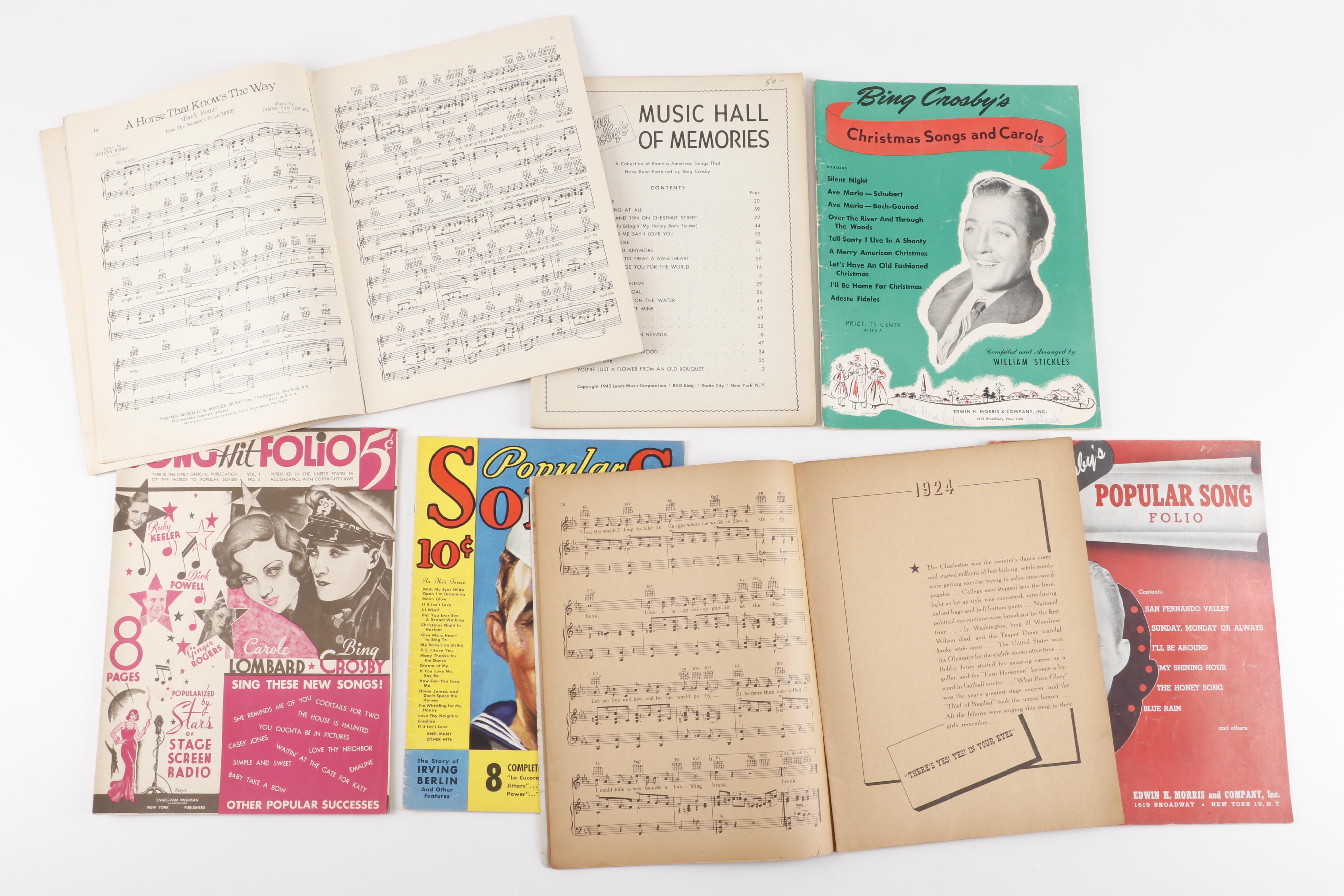 Nat King Cole and Bing Crosby Sheet Music, Mid-20th Century