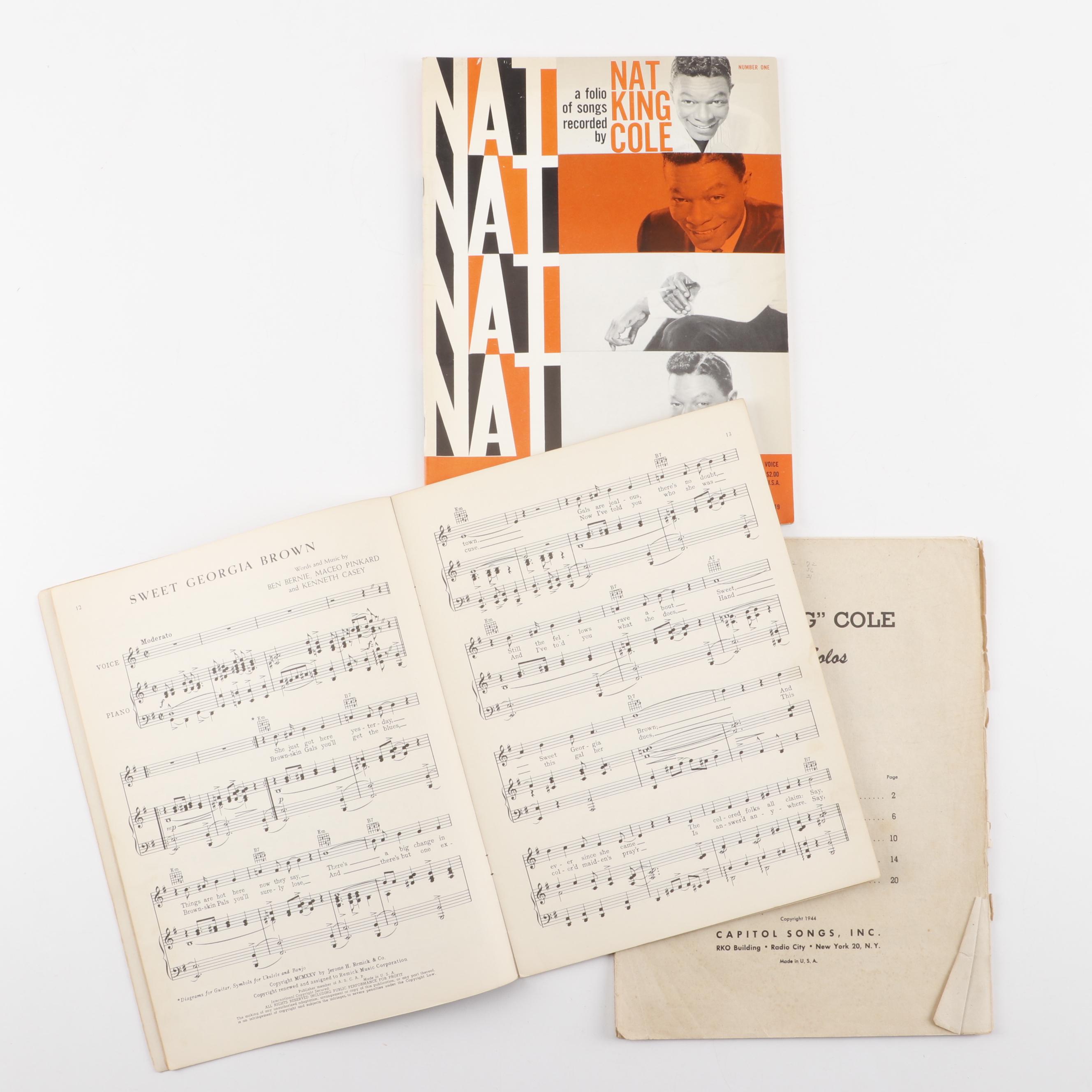 Nat King Cole and Bing Crosby Sheet Music, Mid-20th Century