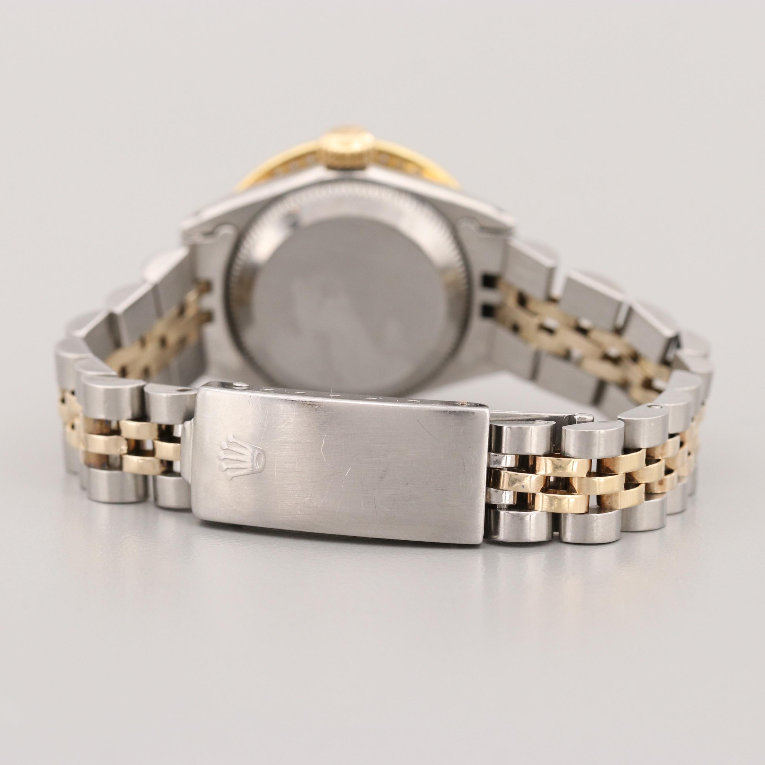 Vintage Rolex Datejust Watch With 1.00 CTW Diamond Bezel and Dial