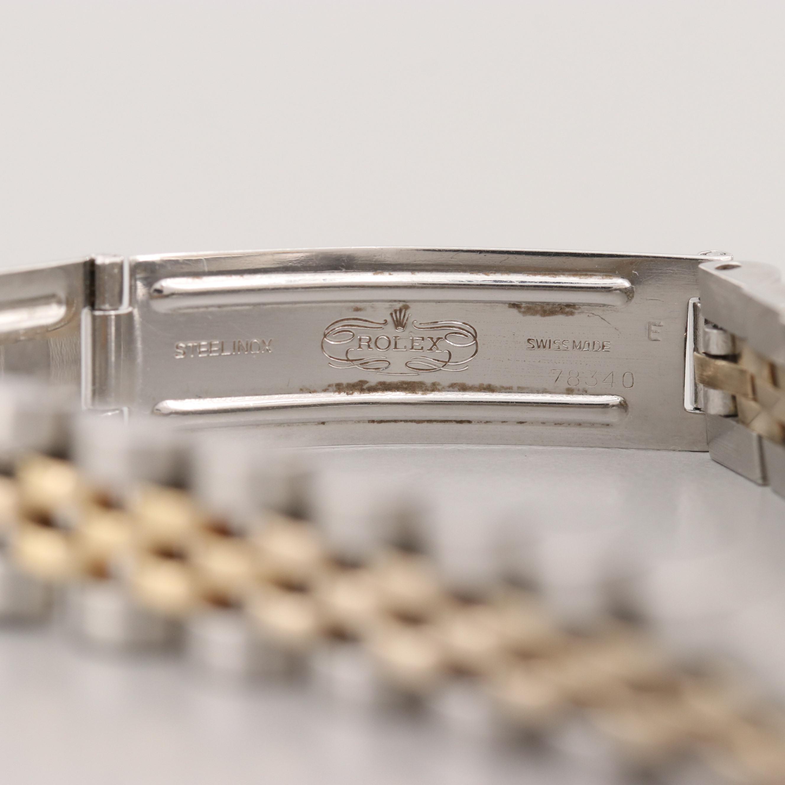 Vintage Rolex Datejust Watch With 1.00 CTW Diamond Bezel and Dial