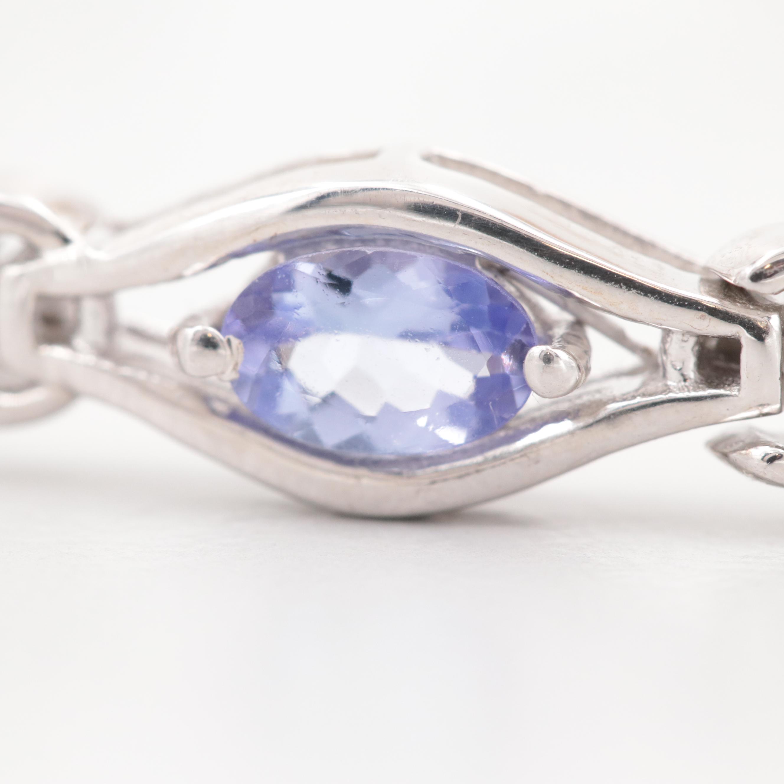 Sterling Silver Tanzanite Bracelet