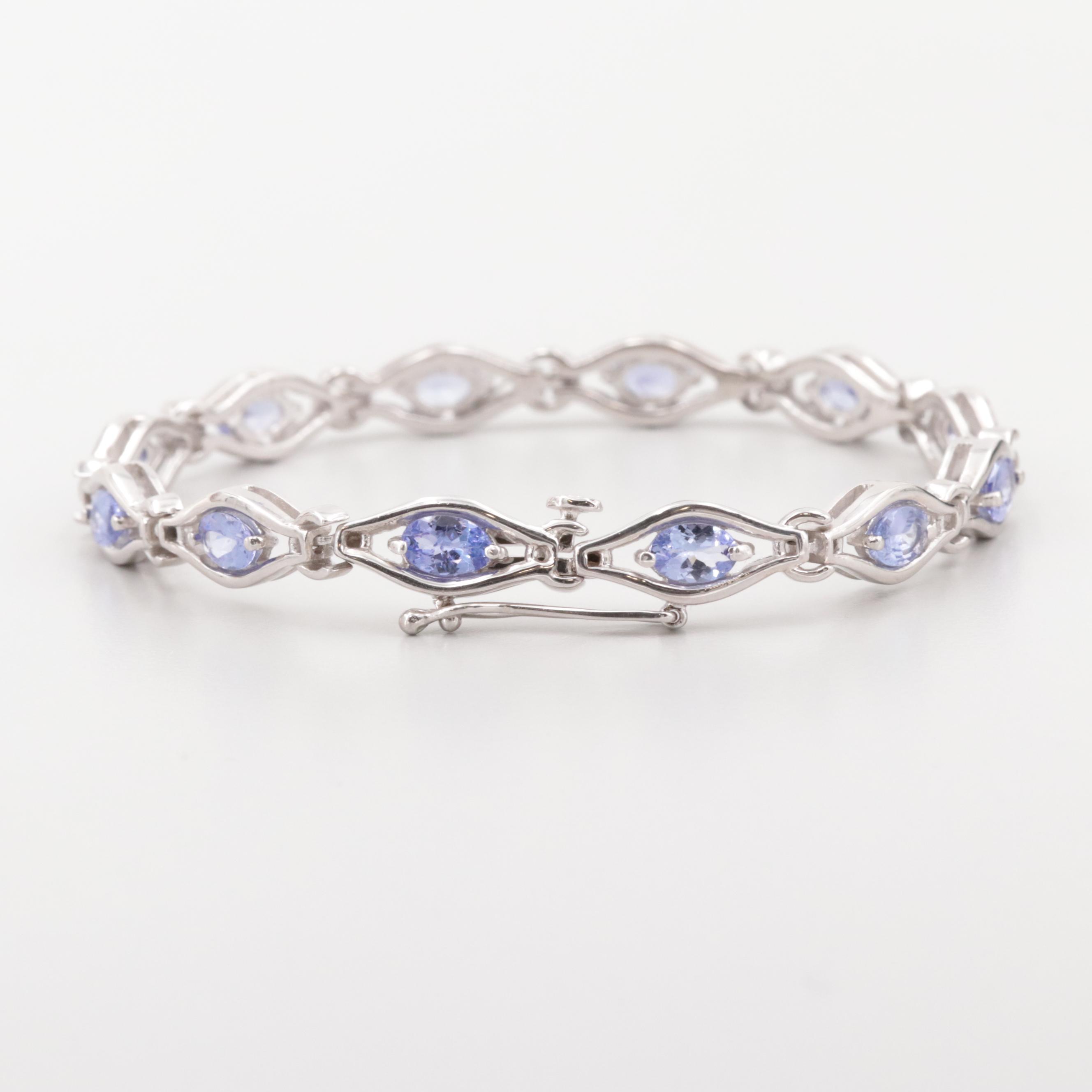 Sterling Silver Tanzanite Bracelet