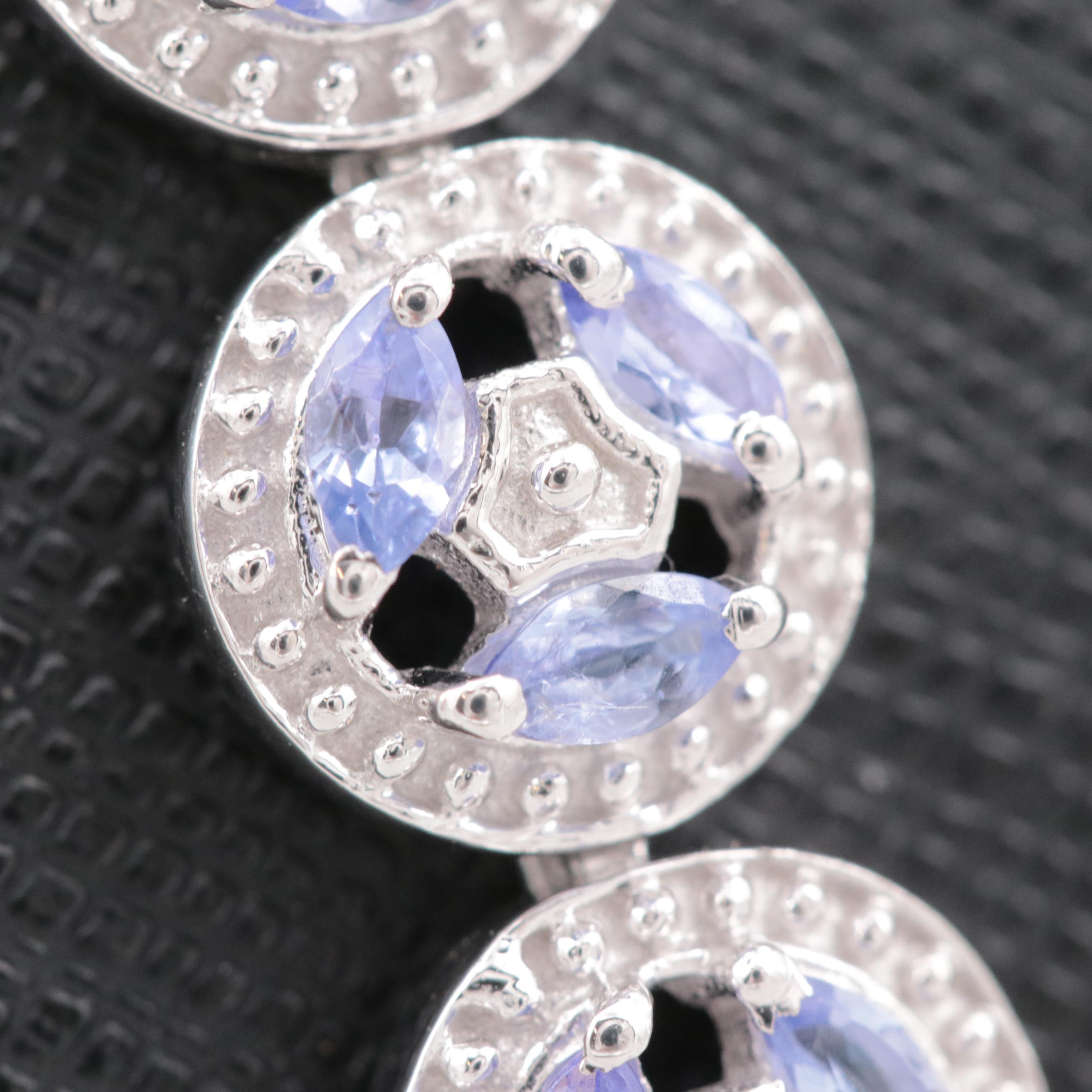 Sterling Silver Tanzanite Bracelet