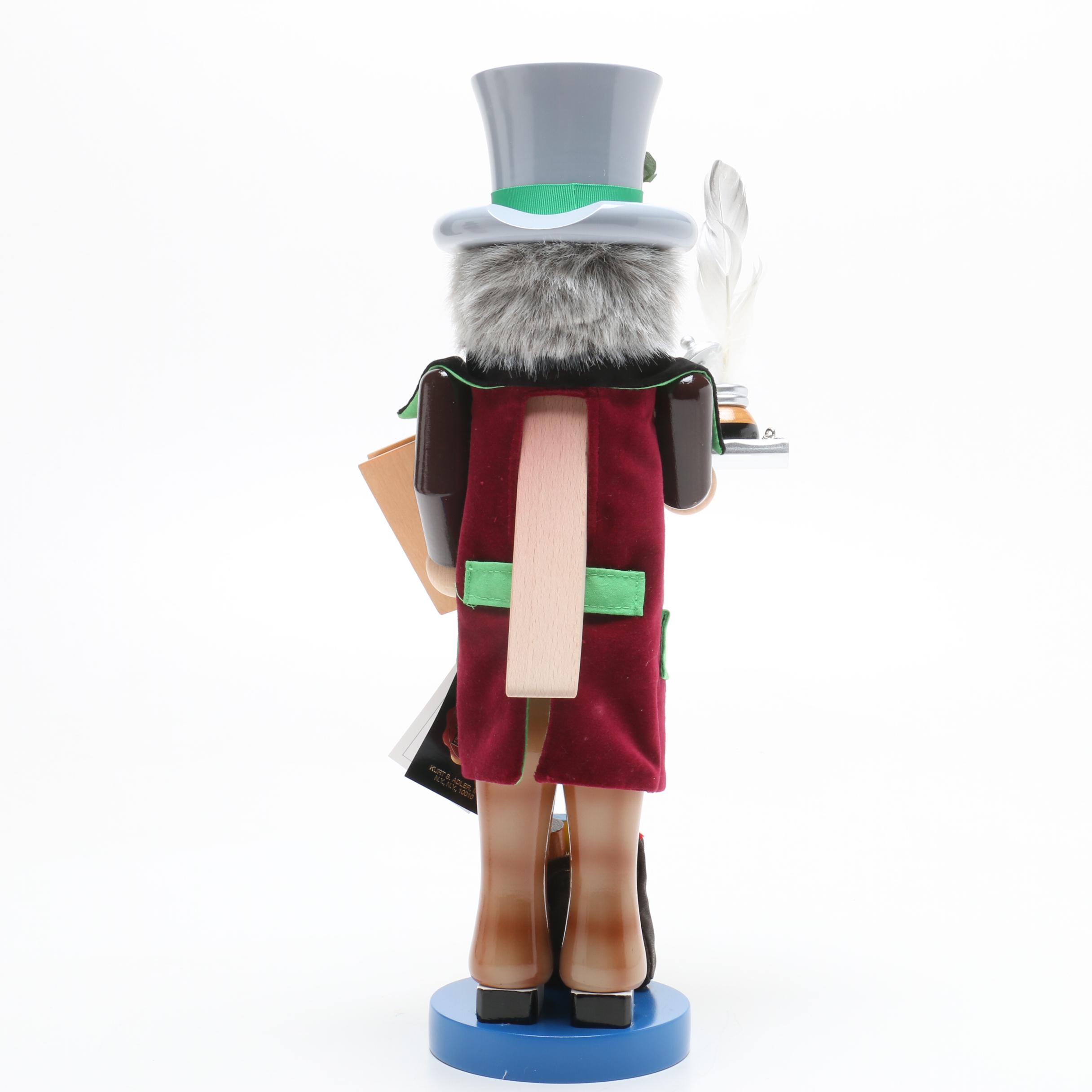 Steinbach "A Christmas Carol" Nutcrackers - "Charles Dickens" and "Mr. Fezziwig"