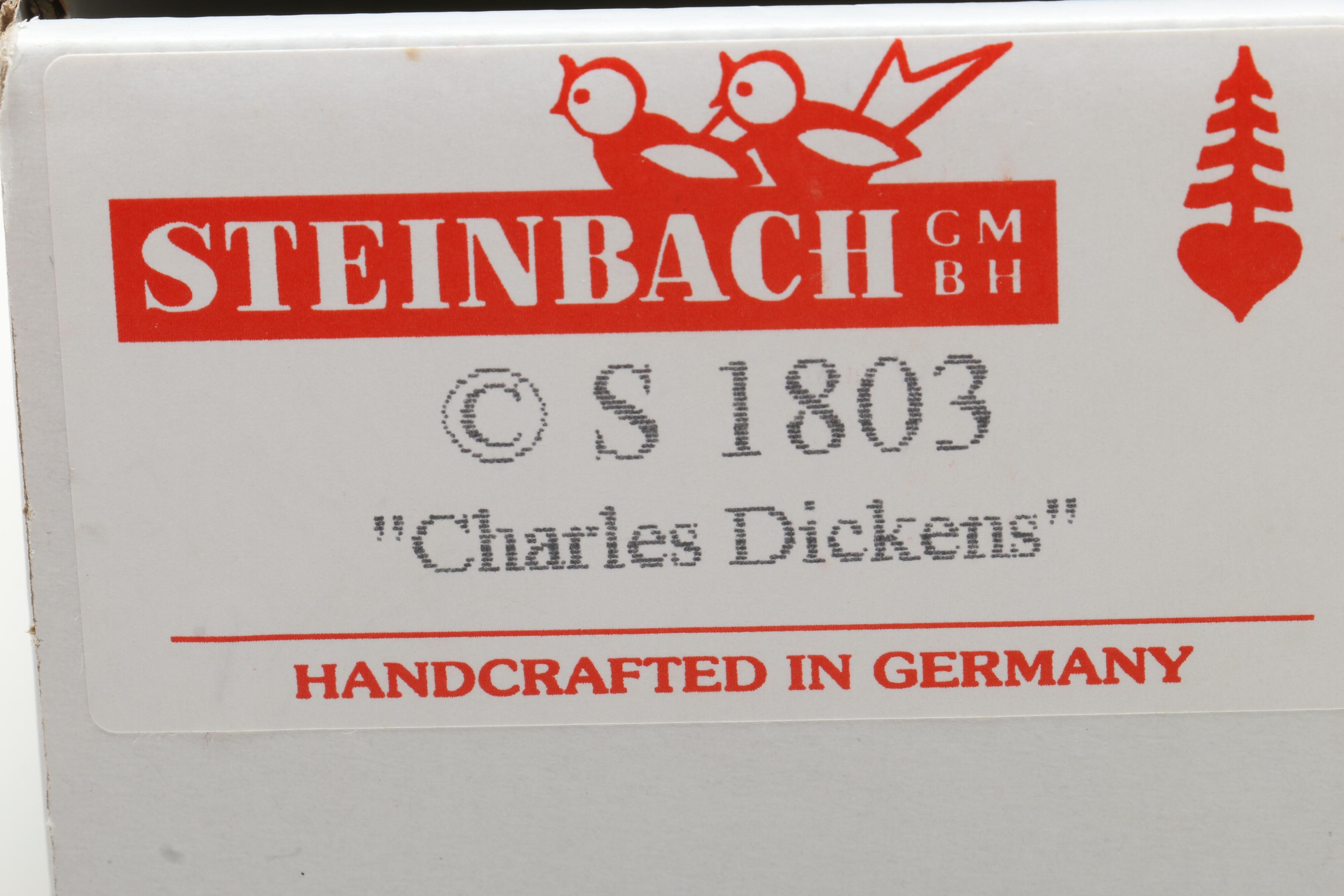 Steinbach "A Christmas Carol" Nutcrackers - "Charles Dickens" and "Mr. Fezziwig"