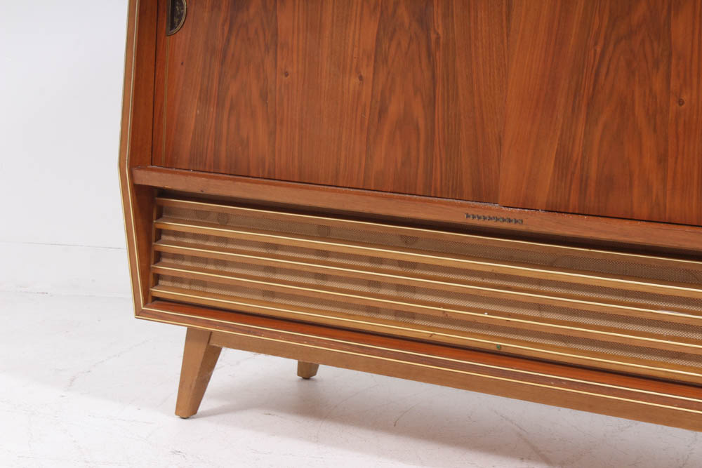 Telefunken Salzburg Teak Stereo Cabinet, Mid-Century