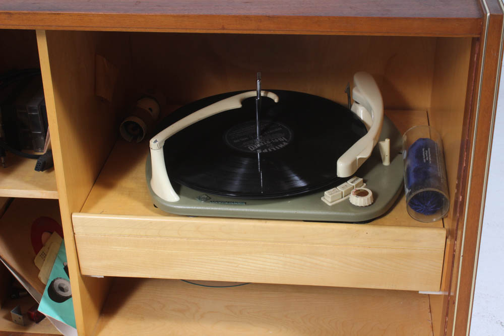 Telefunken Salzburg Teak Stereo Cabinet, Mid-Century