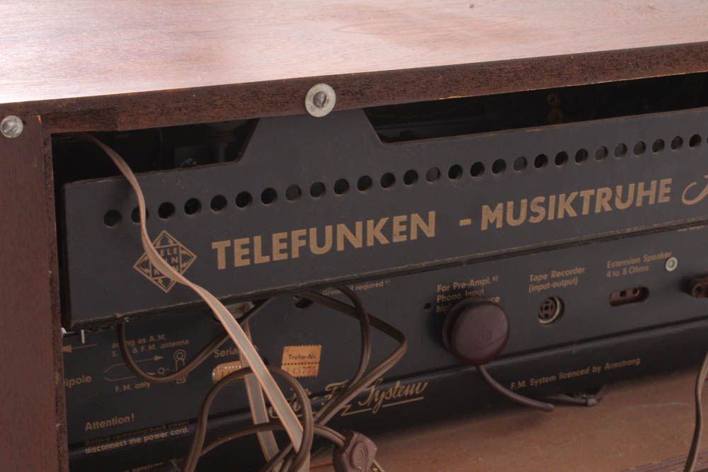 Telefunken Salzburg Teak Stereo Cabinet, Mid-Century