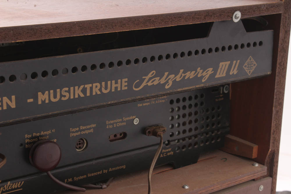 Telefunken Salzburg Teak Stereo Cabinet, Mid-Century