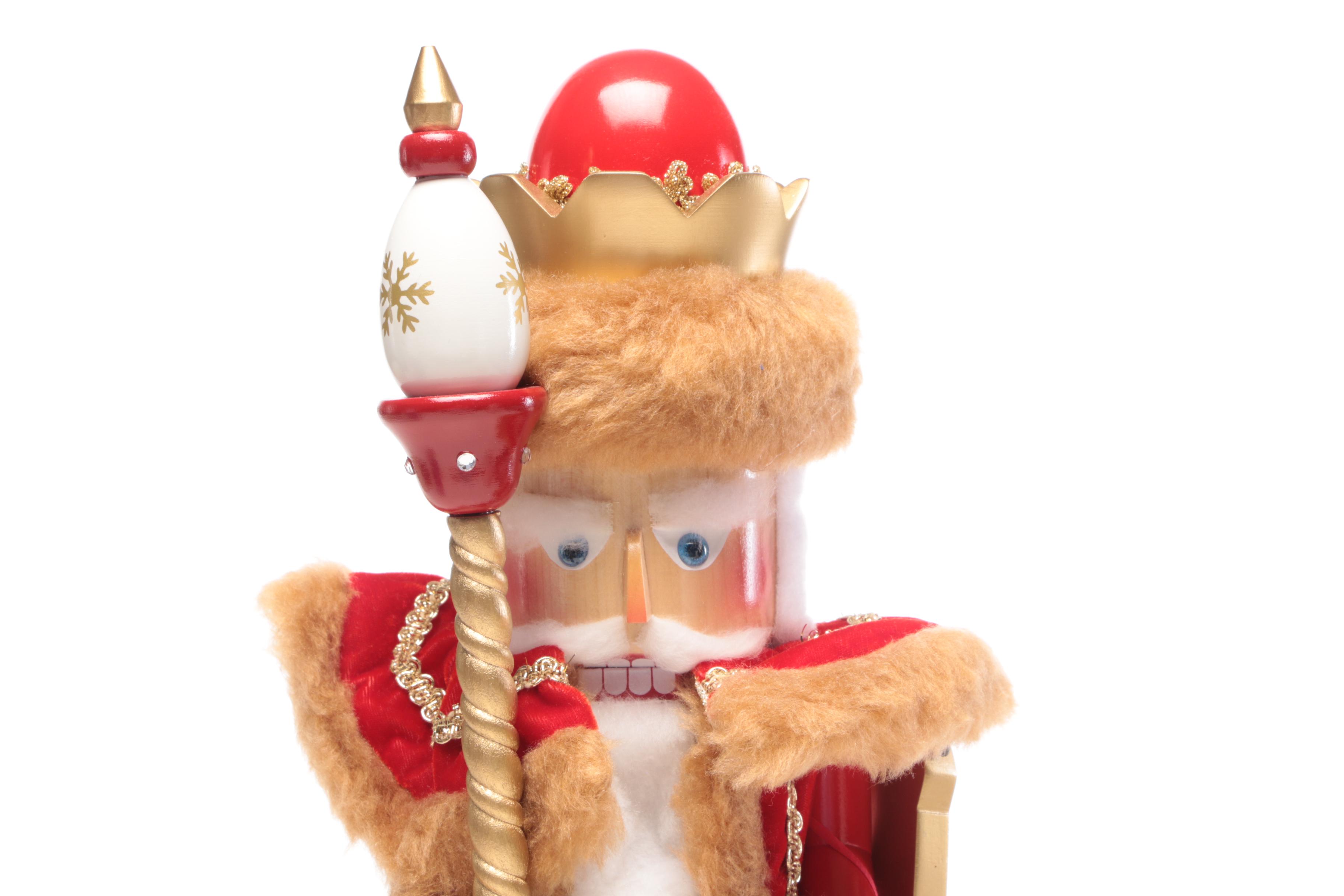 Three Steinbach Nutcrackers - "Russian Santa", "Siberian Santa", and "Ded Moroz"