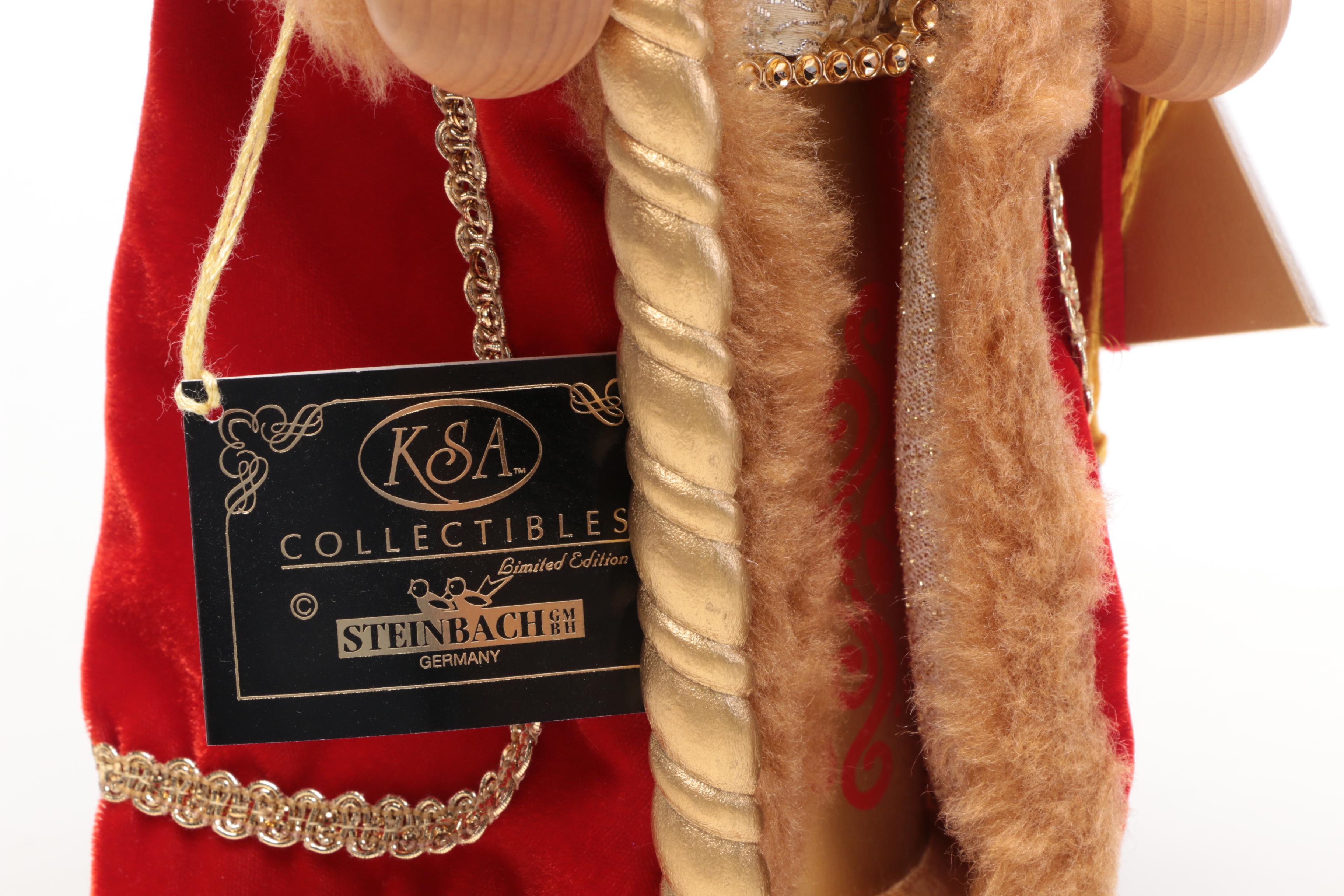 Three Steinbach Nutcrackers - "Russian Santa", "Siberian Santa", and "Ded Moroz"