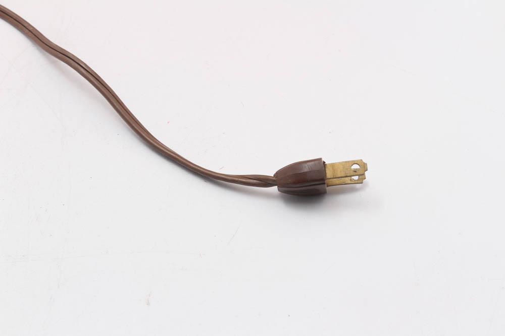 Elongated Teak Table Lamp, Mid-Century