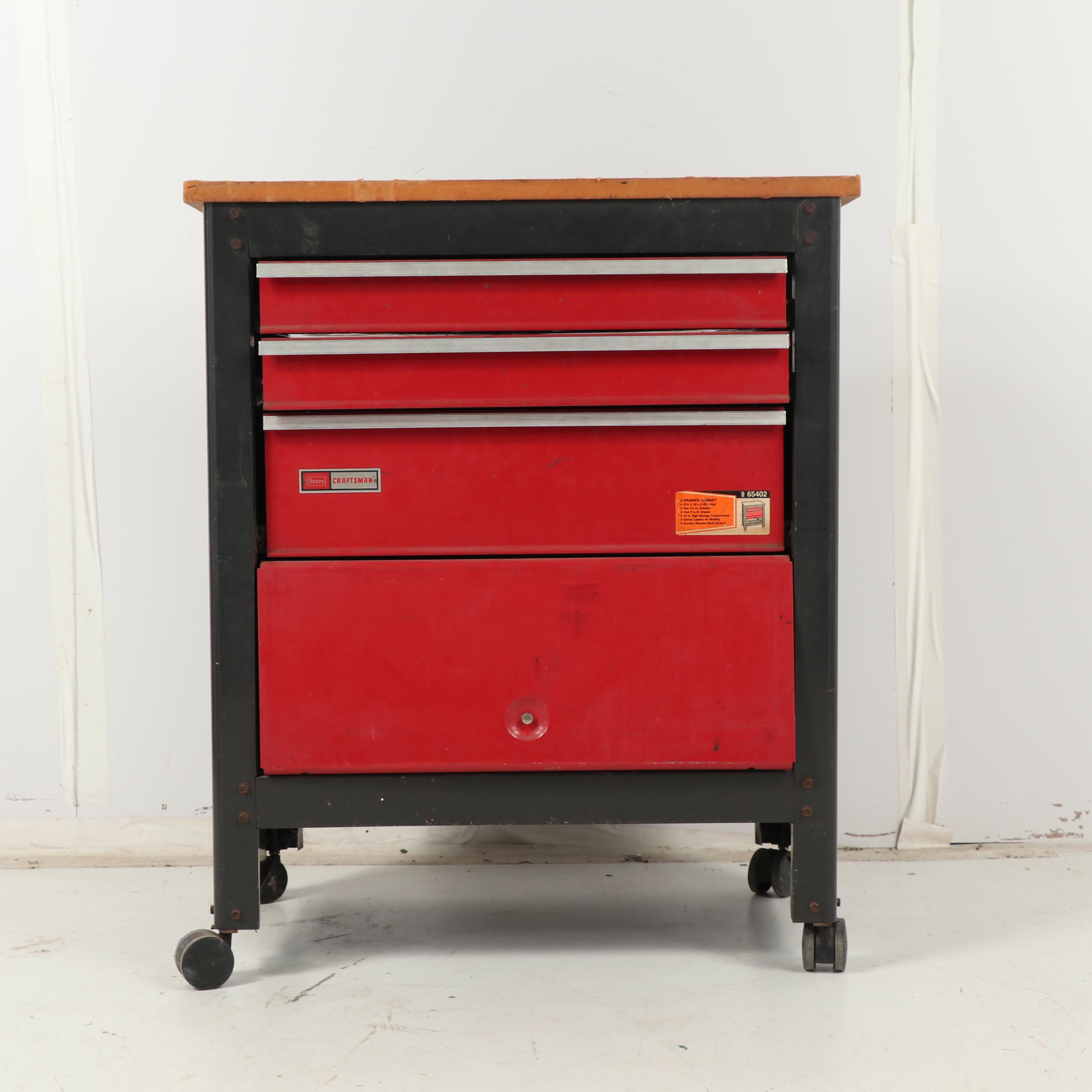 Sears Craftsman Tool Cabinet with Two Tool Boxes