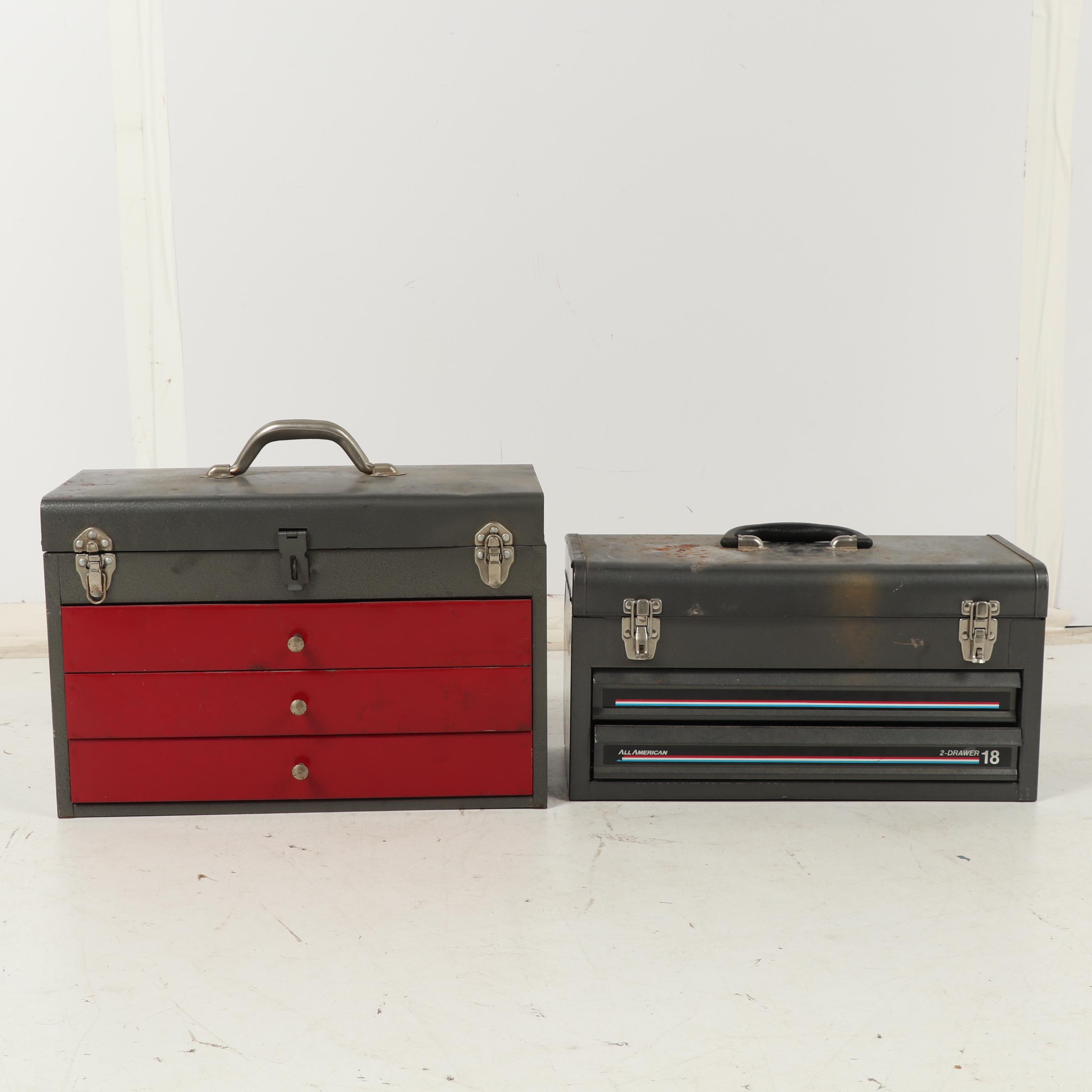 Sears Craftsman Tool Cabinet with Two Tool Boxes