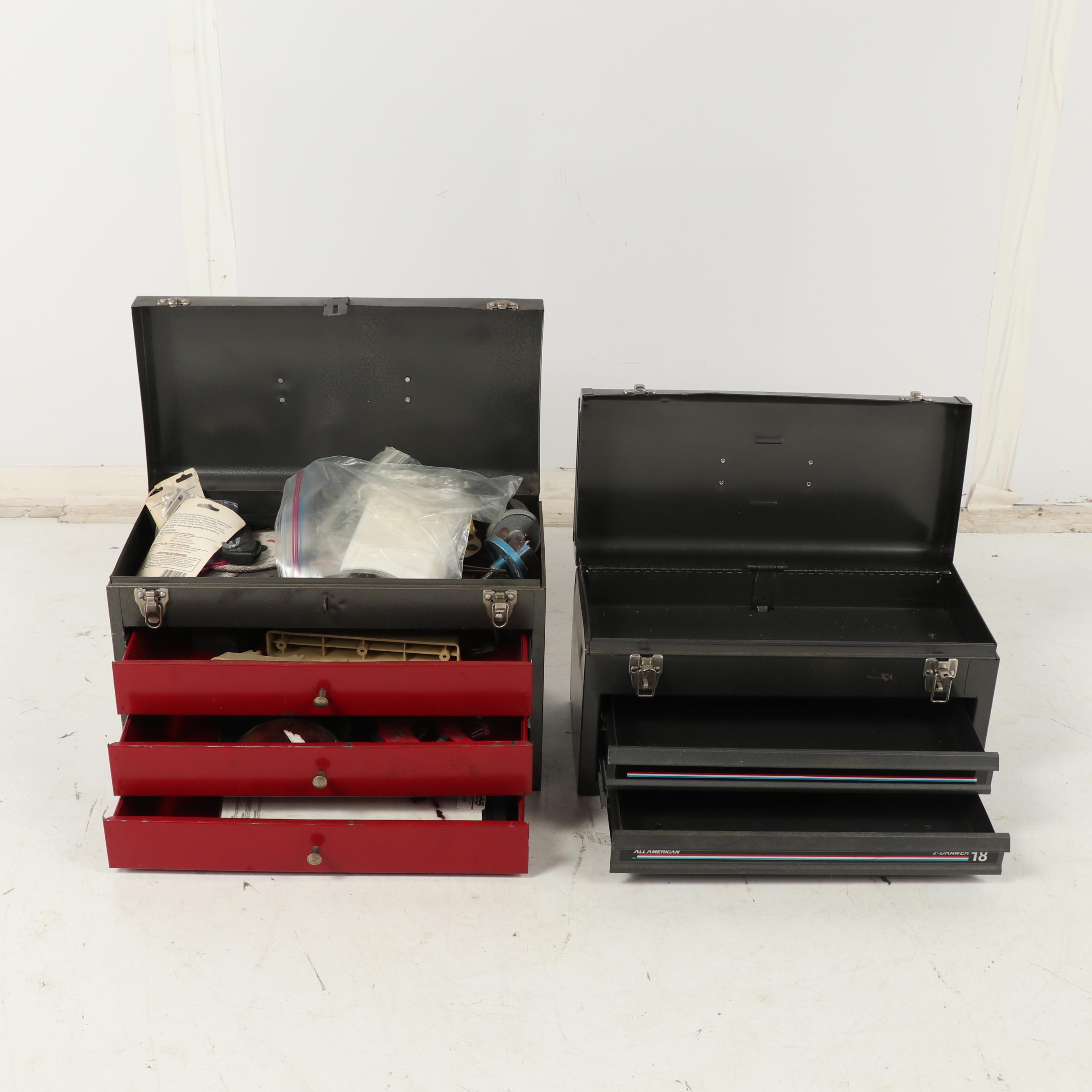 Sears Craftsman Tool Cabinet with Two Tool Boxes