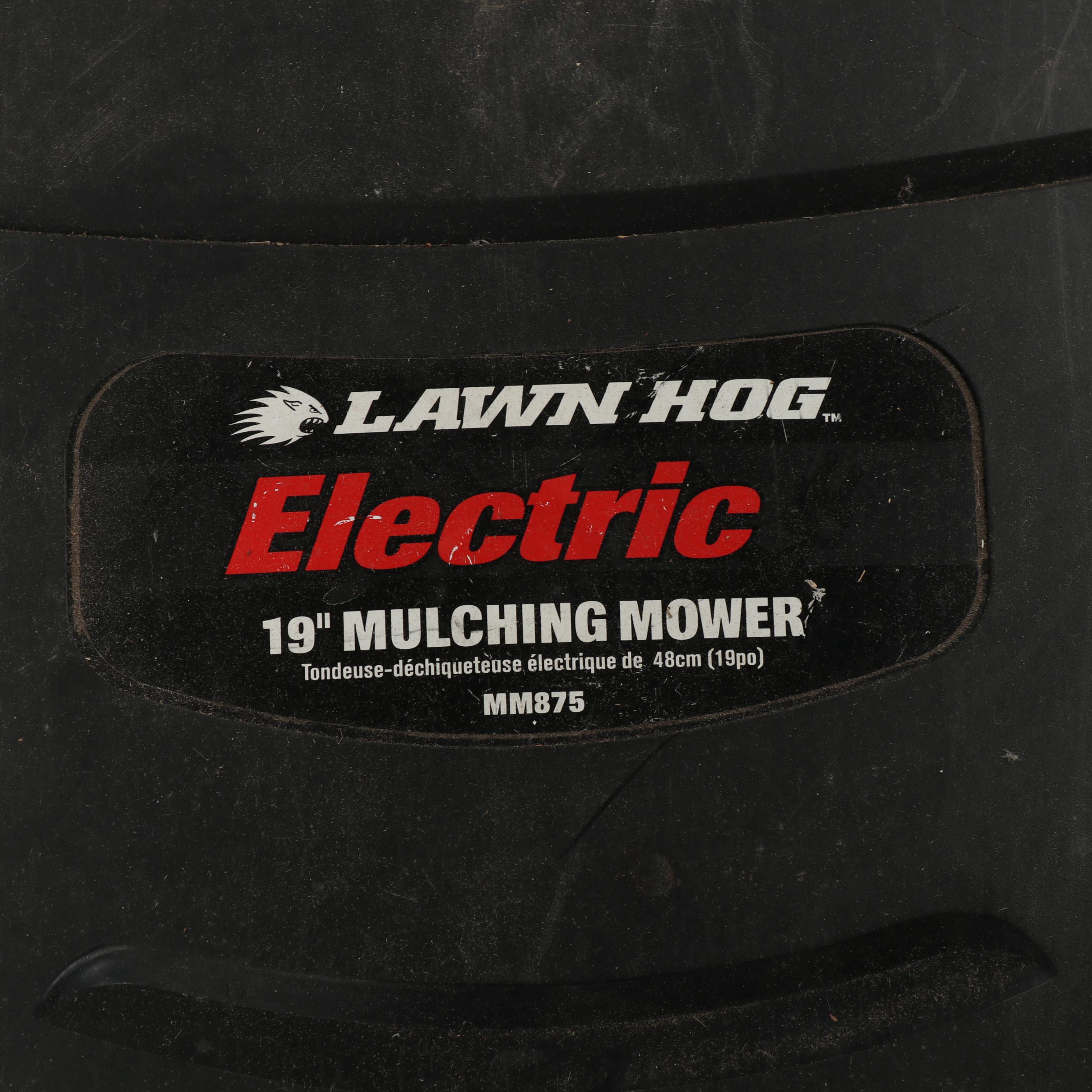 Black and Decker "Lawn Hog" Electric 19 Inch Mulching Mower
