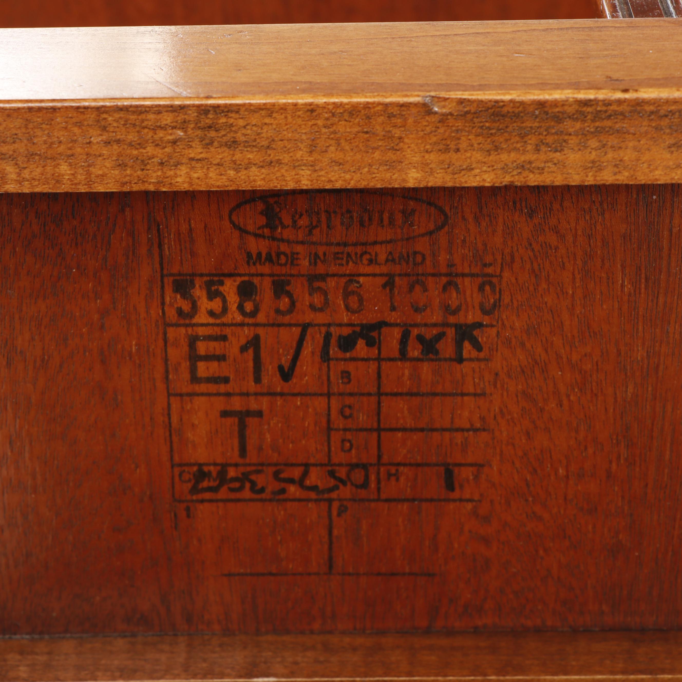 Oak Revolving Bookcase with Leather Top on Casters, 20th Century