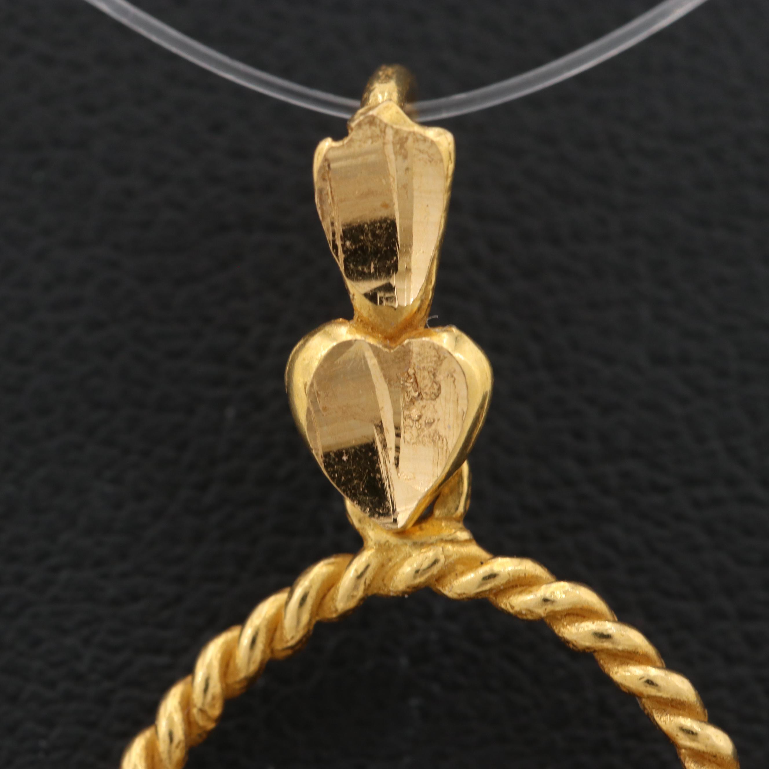 18K Yellow Gold Cultured Pearl and Sapphire Giardinetto Pendant