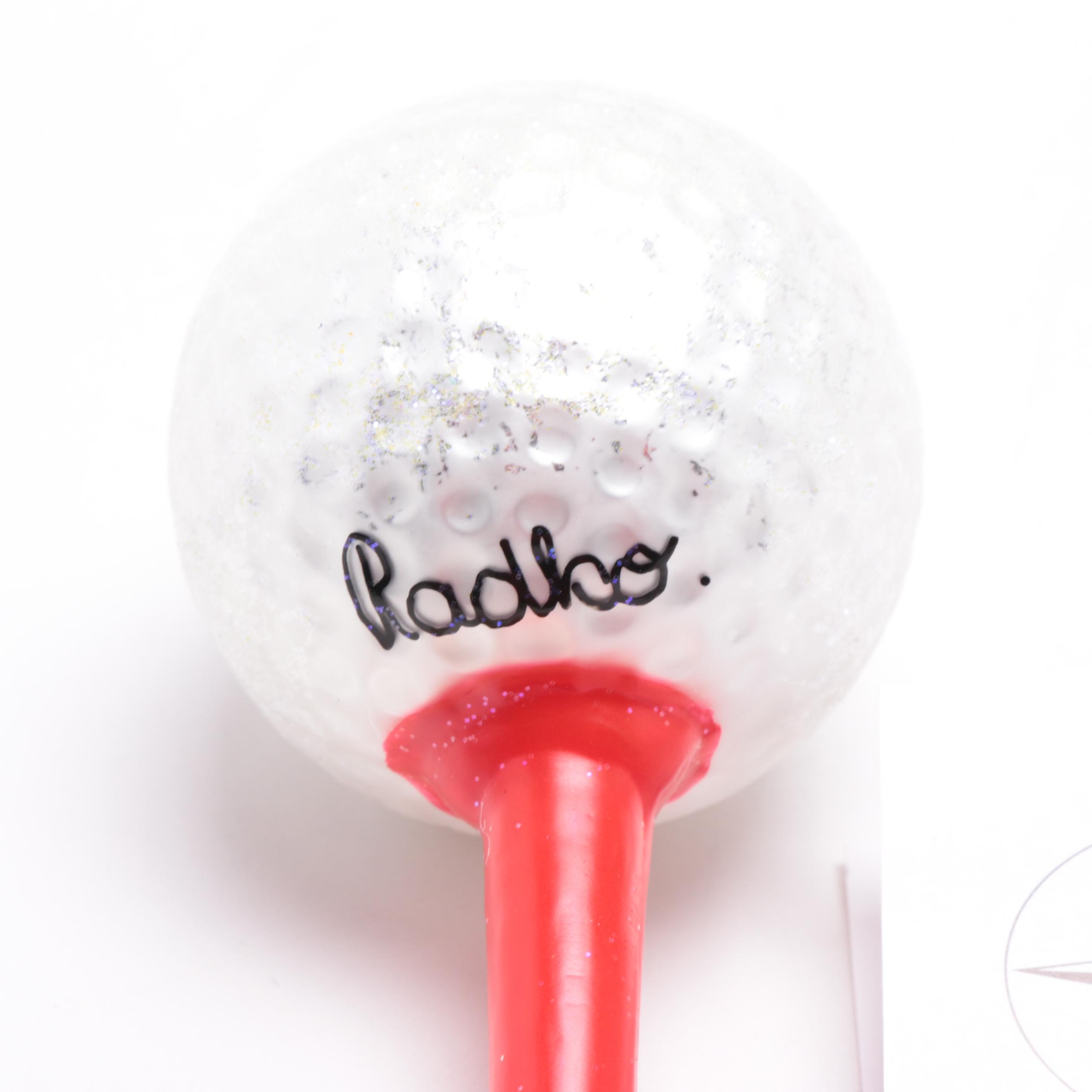 Christopher Radko "Accents Collection" Glass Ornaments with Tree Stand Displays