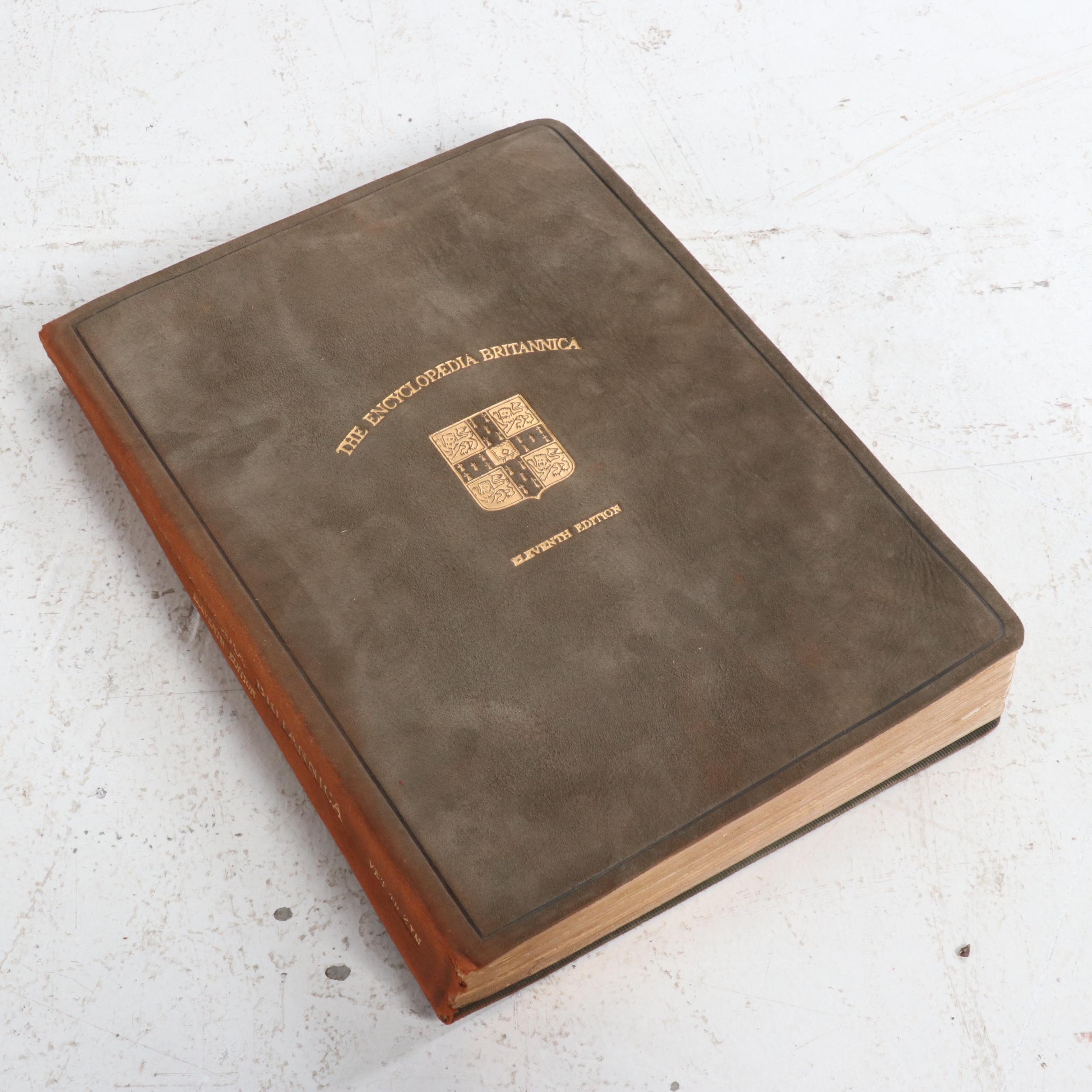 Eleventh Edition "Encyclopaedia Britannica" with Original Bookcase, 1910-1911