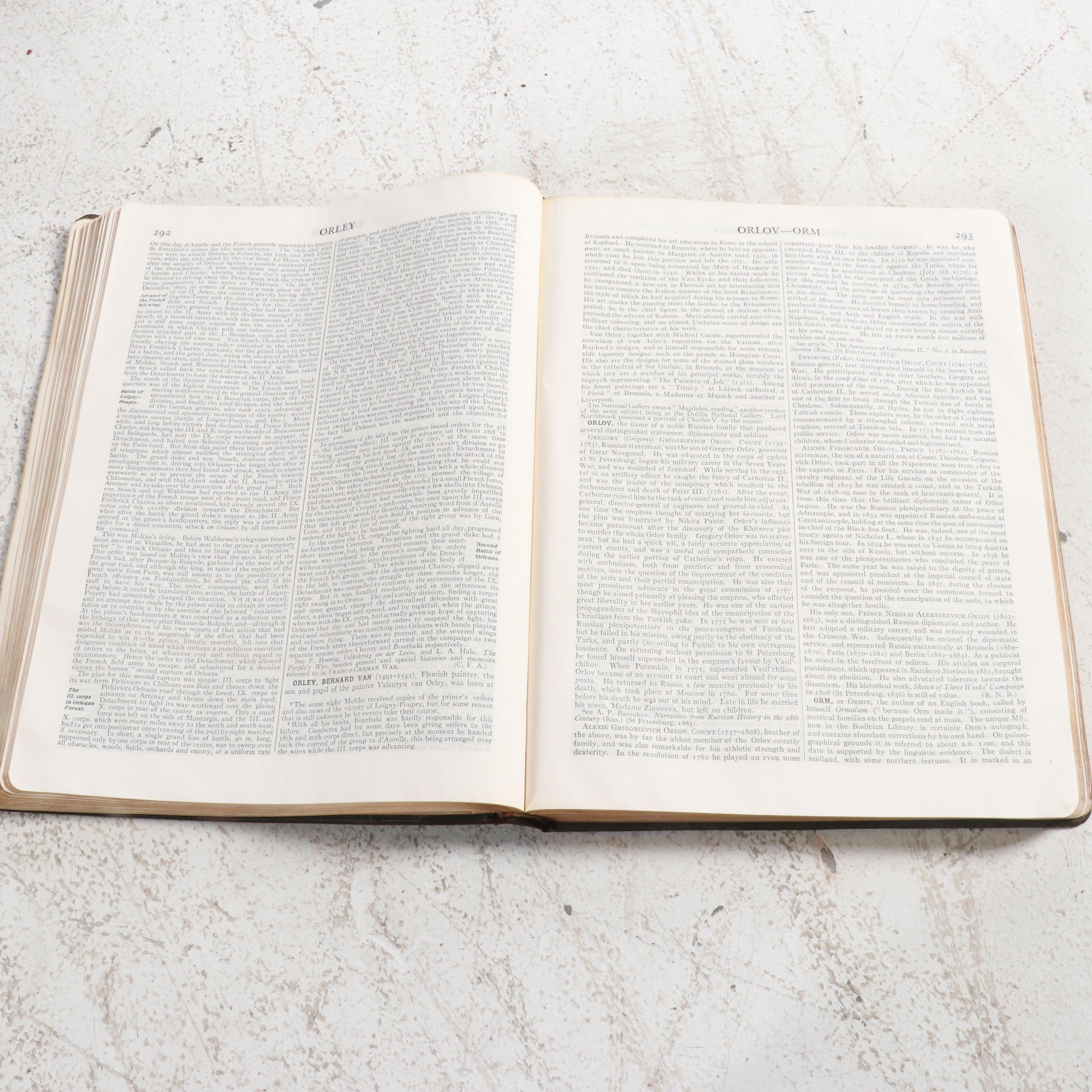 Eleventh Edition "Encyclopaedia Britannica" with Original Bookcase, 1910-1911