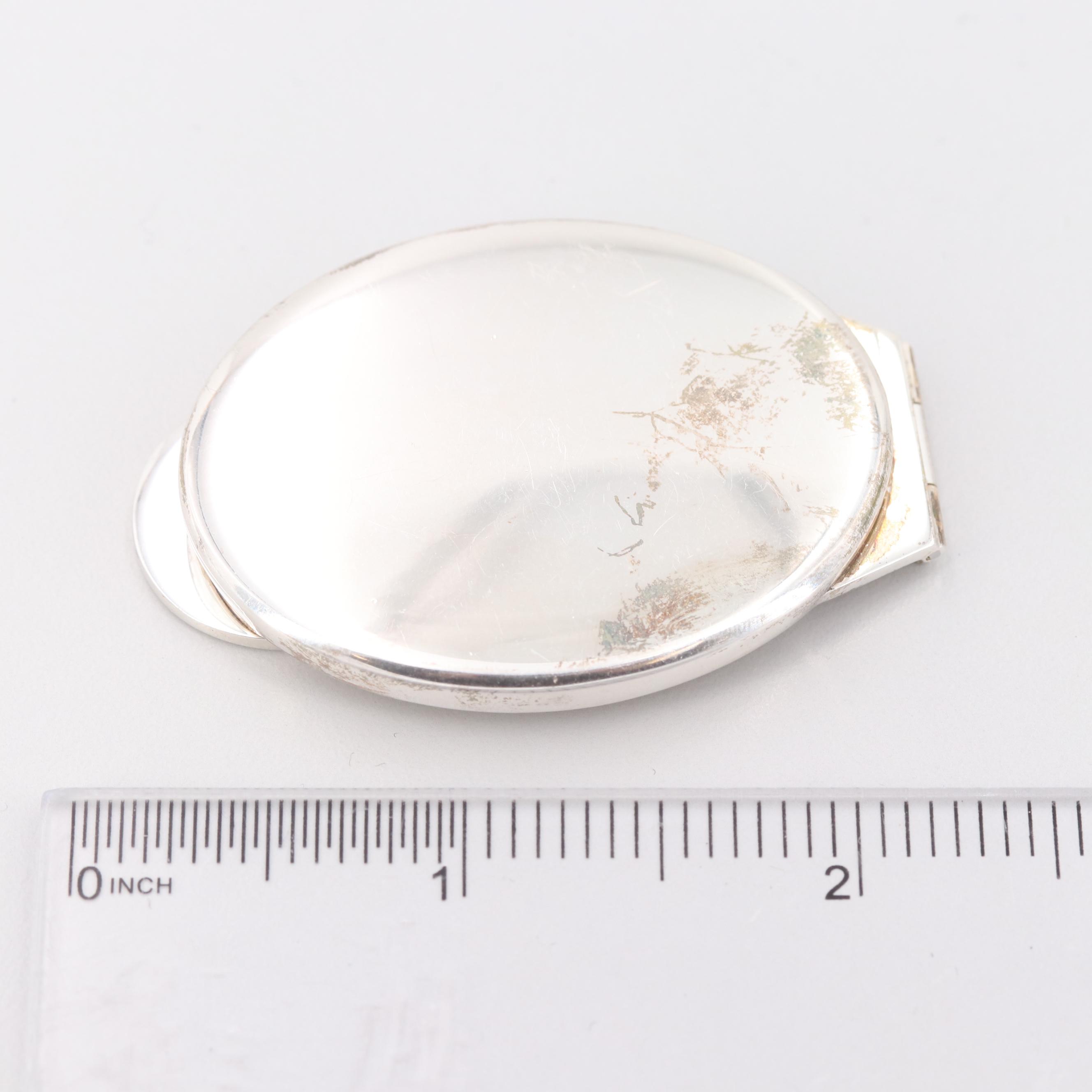 Tiffany & Co Sterling Silver Folding Compact Mirror