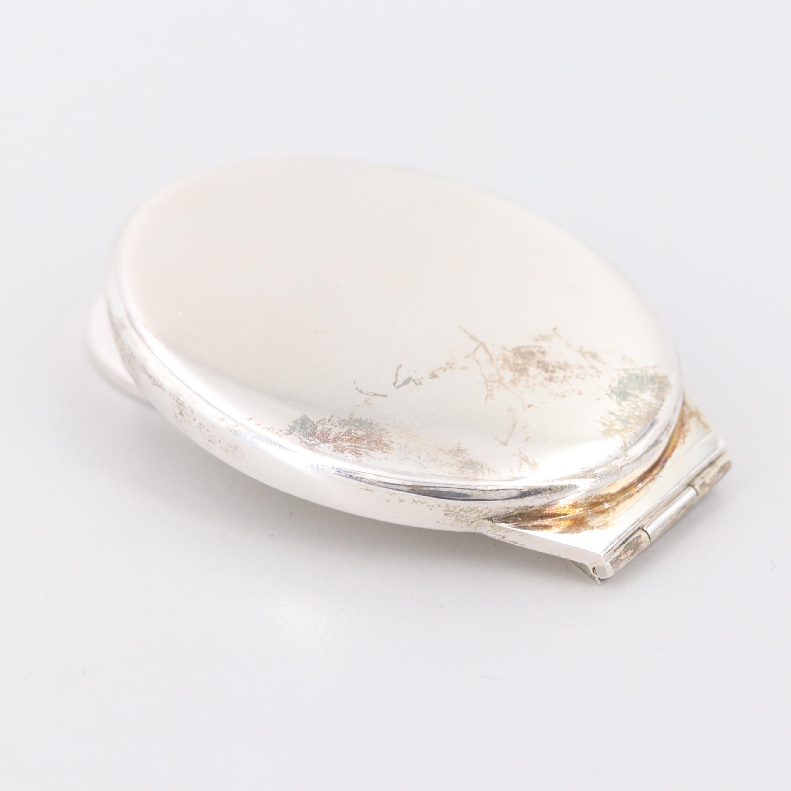 Tiffany & Co Sterling Silver Folding Compact Mirror