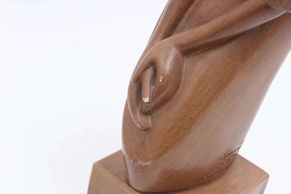 Marwal Ind. Inc. Chalkware Sculpture after Marie Brower "Jeanne d'Arc"