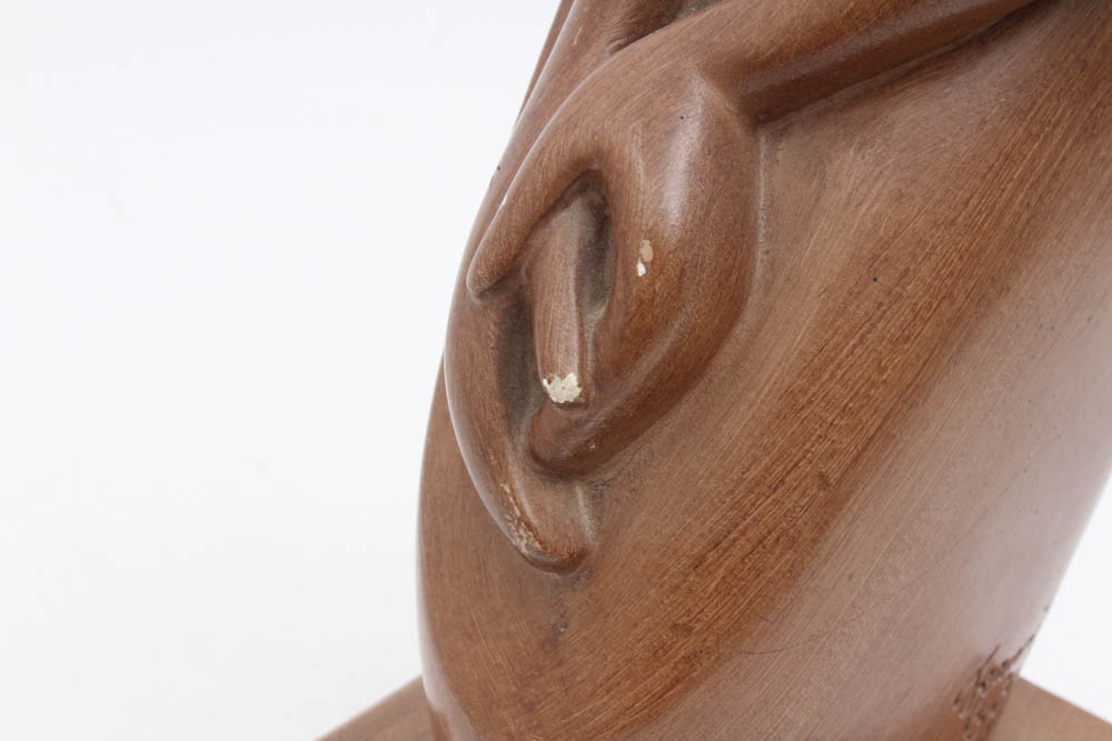 Marwal Ind. Inc. Chalkware Sculpture after Marie Brower "Jeanne d'Arc"