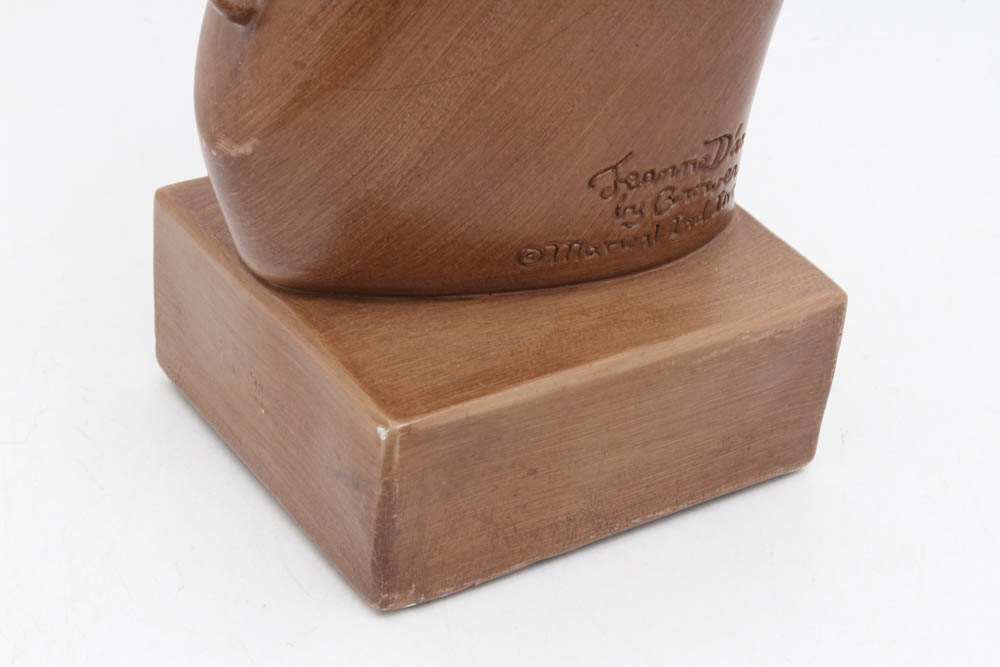 Marwal Ind. Inc. Chalkware Sculpture after Marie Brower "Jeanne d'Arc"