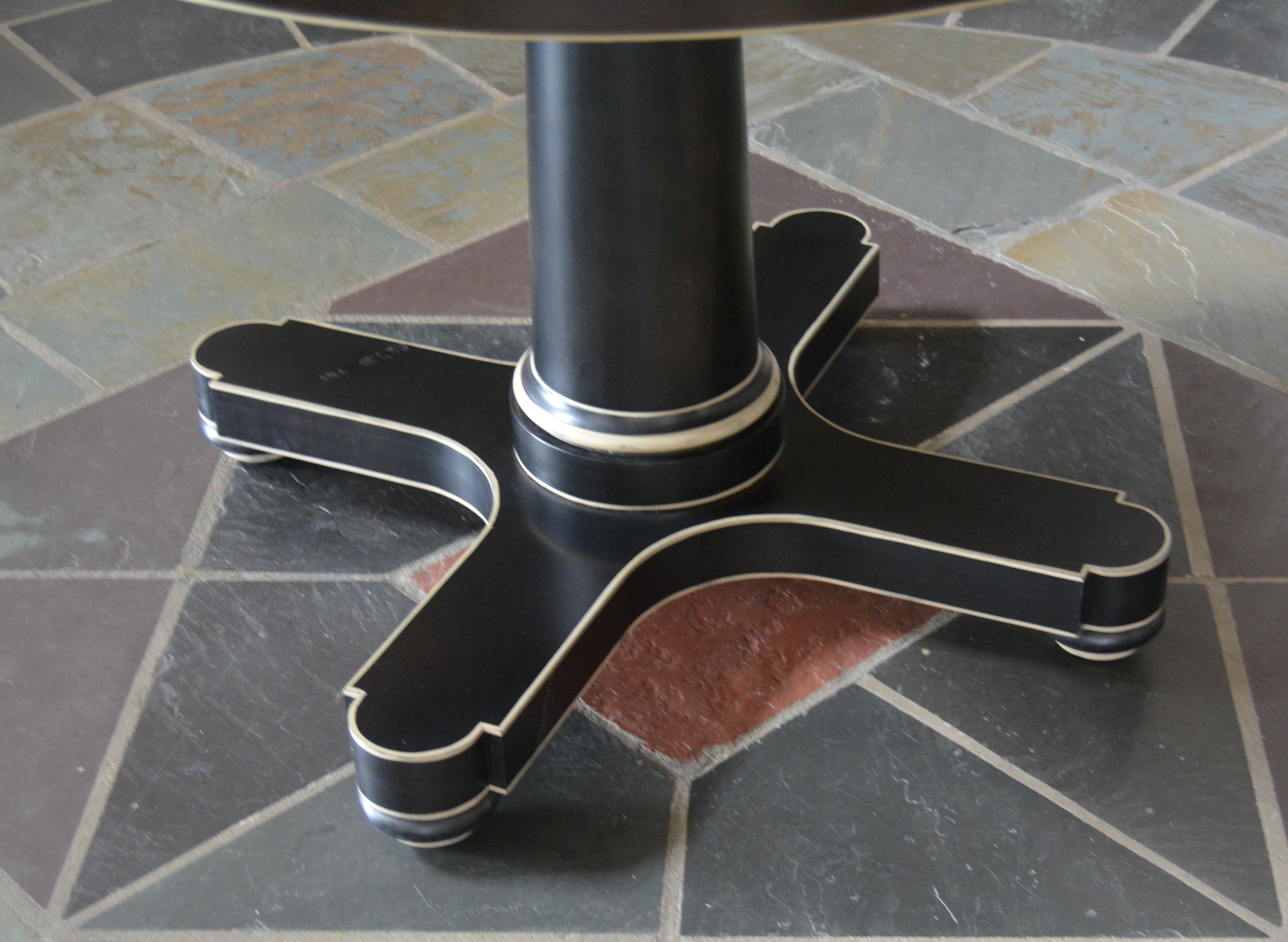 Hickory Chair "Hudson" Pedestal Library Table, Contemporary