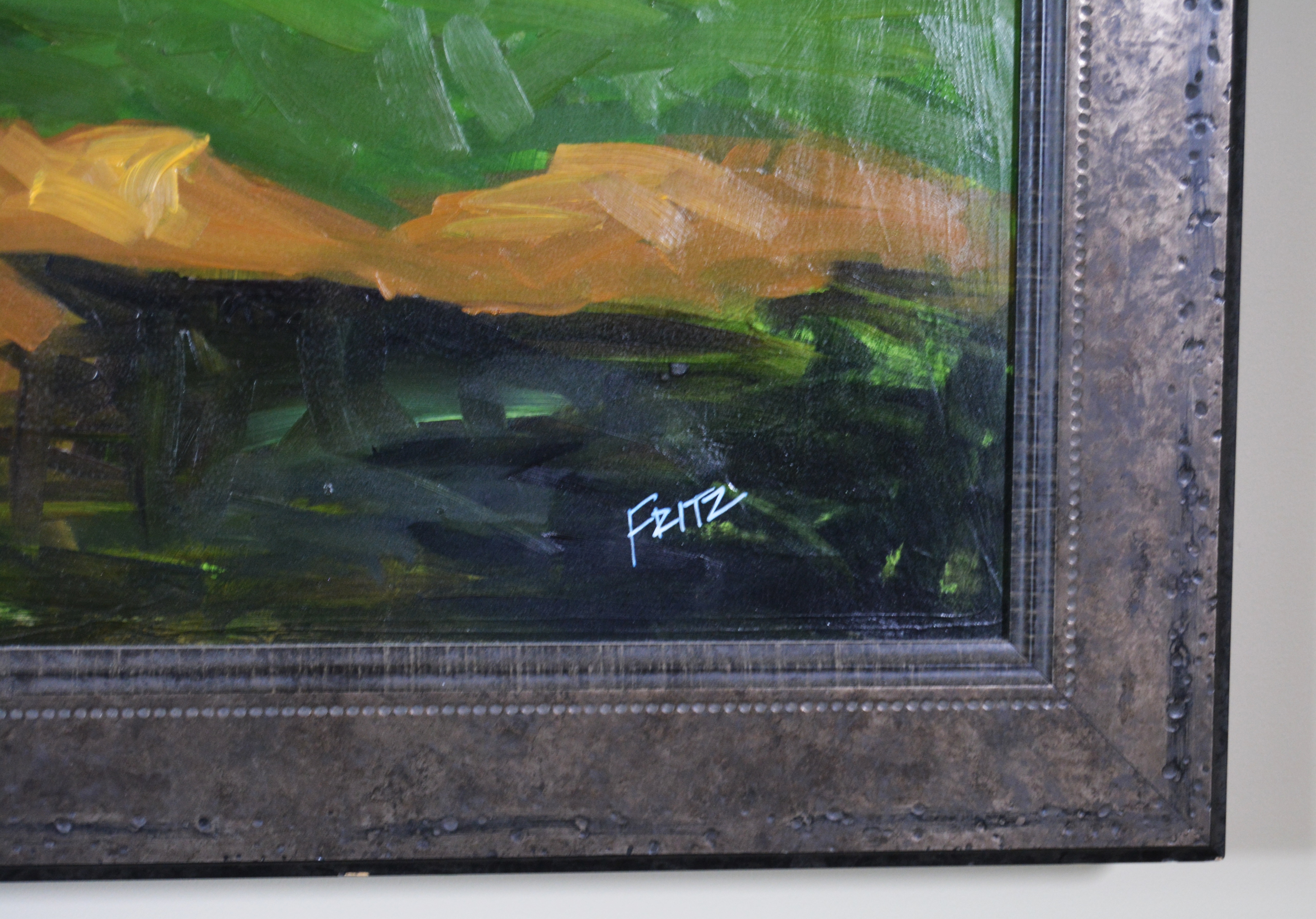 Aaron Fritz Mountain Landscape Oil Painting