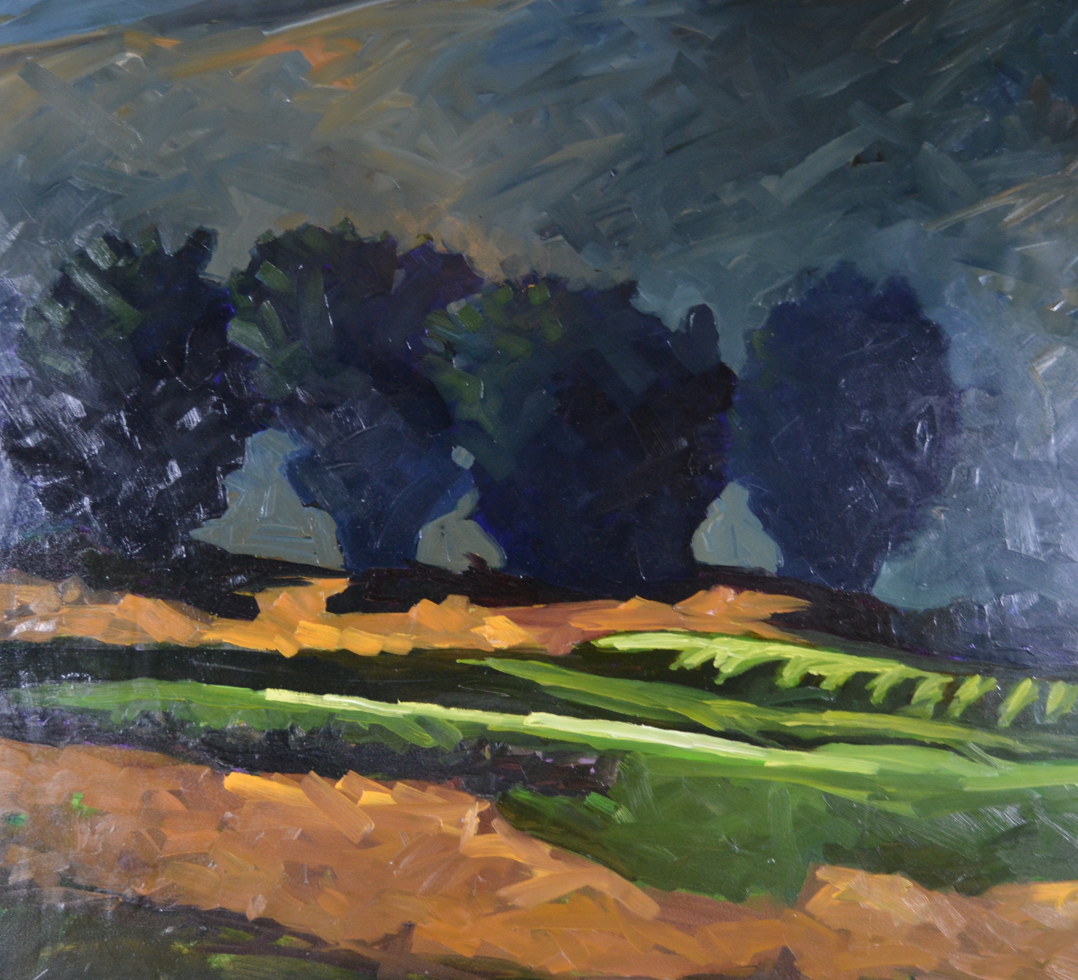 Aaron Fritz Mountain Landscape Oil Painting